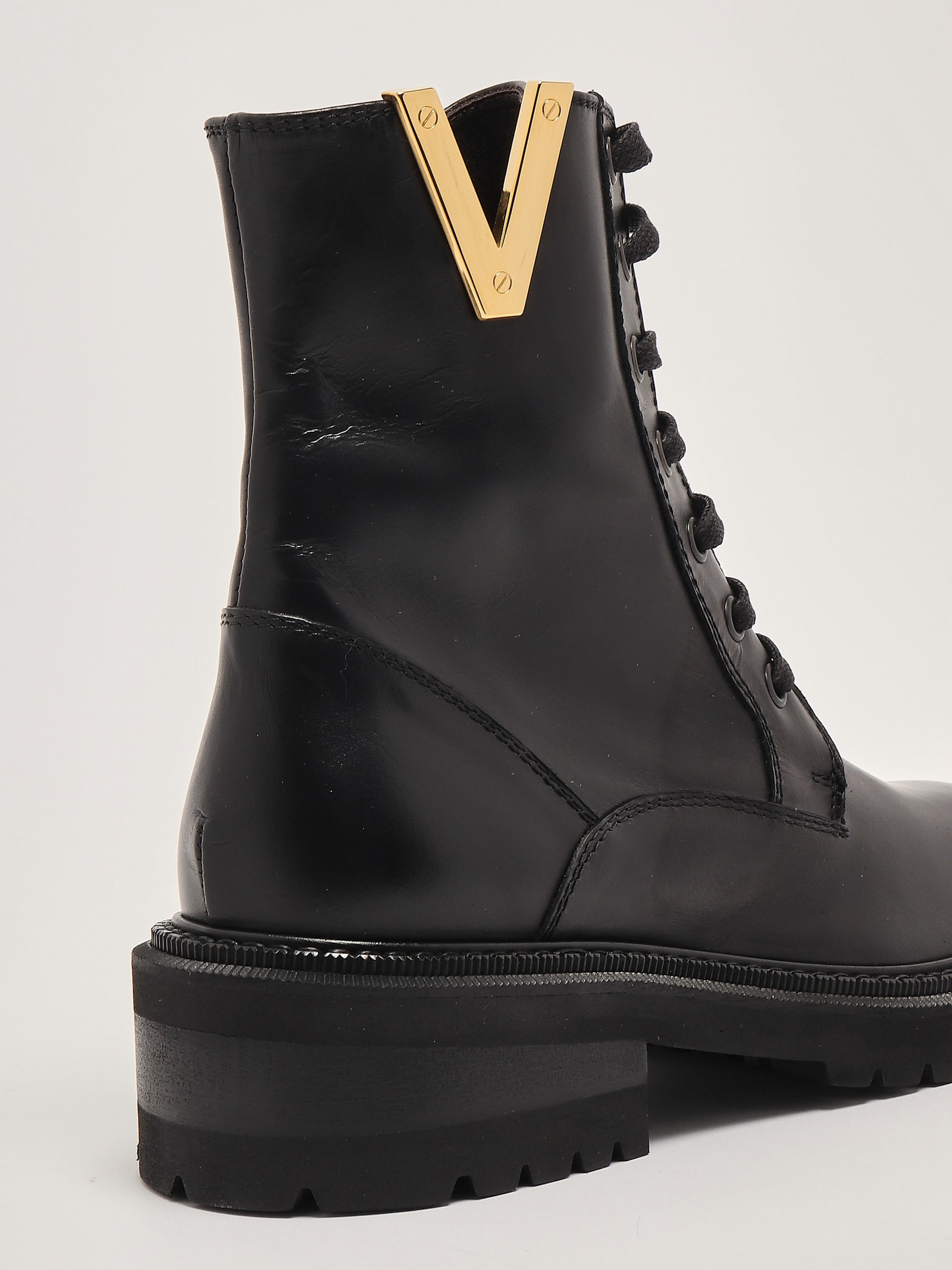 Shop Via Roma 15 Leather Boots In Nero