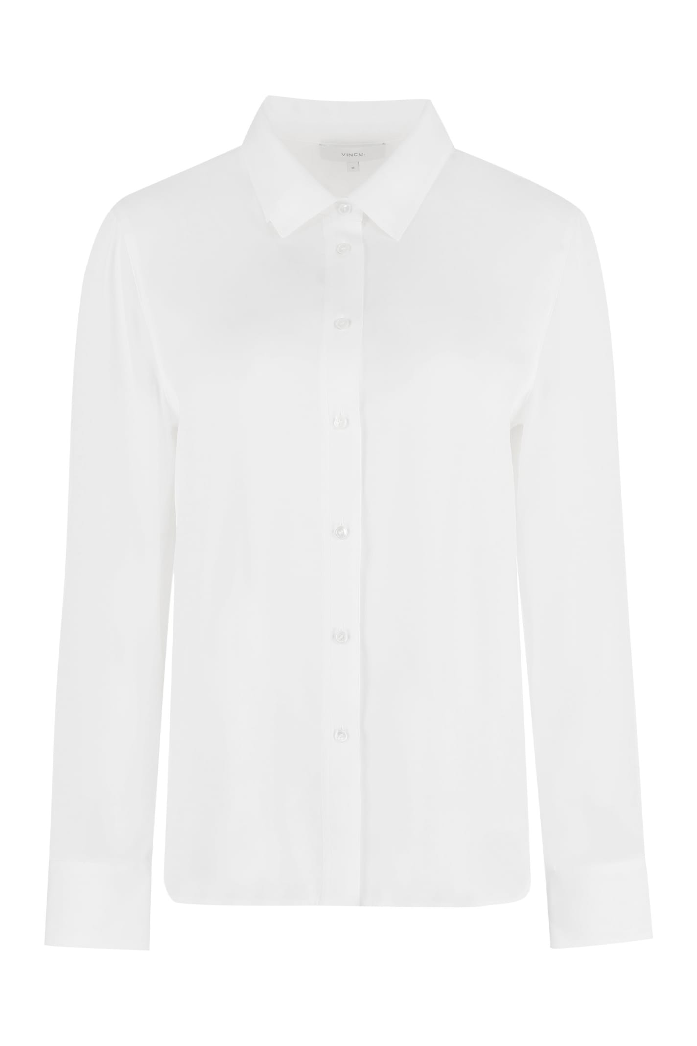 Shop Vince Silk Shirt In White