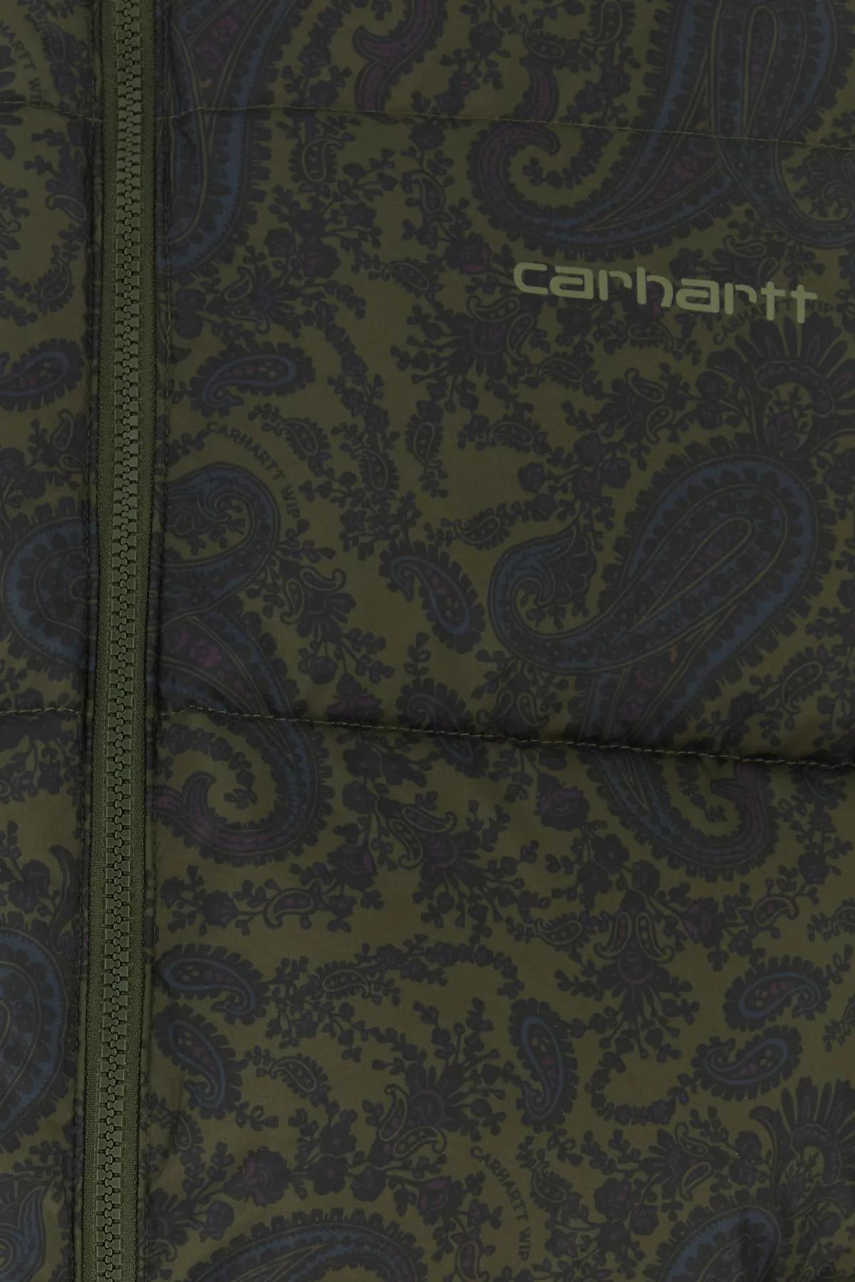 Shop Carhartt Printed Polyester Springfield Jacket In Pxx Plant Black