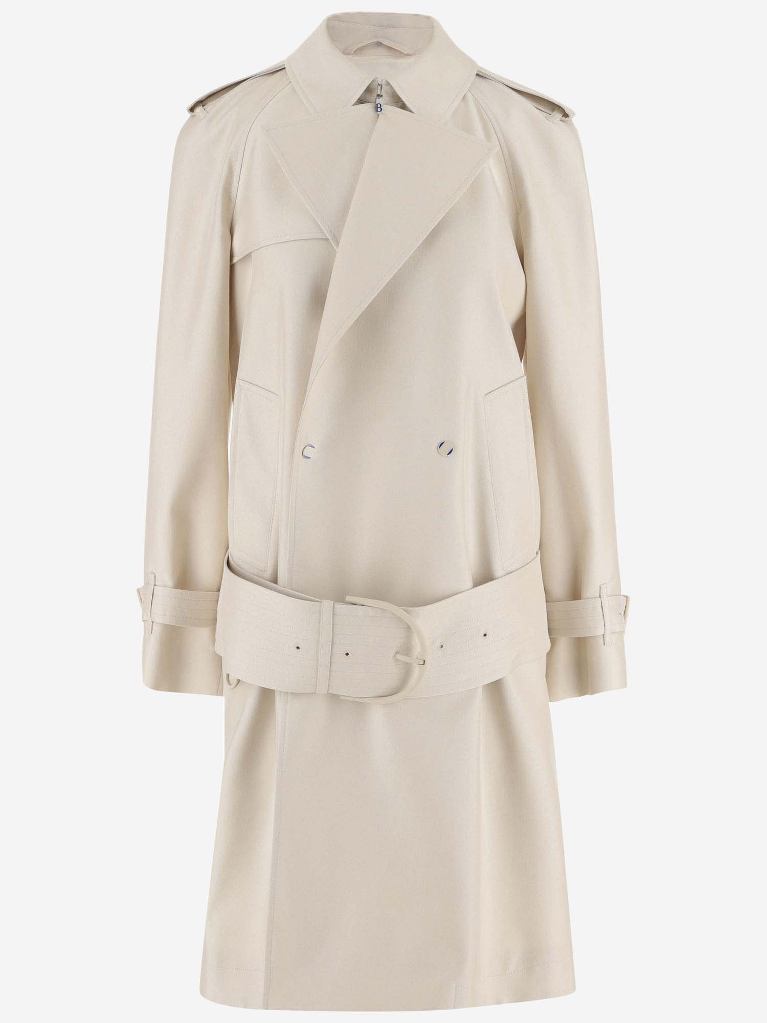 Burberry Silk Blend Trench Coat