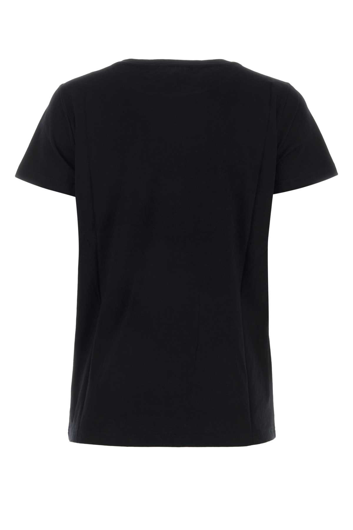 Apc Black Cotton Item T-shirt In Iak