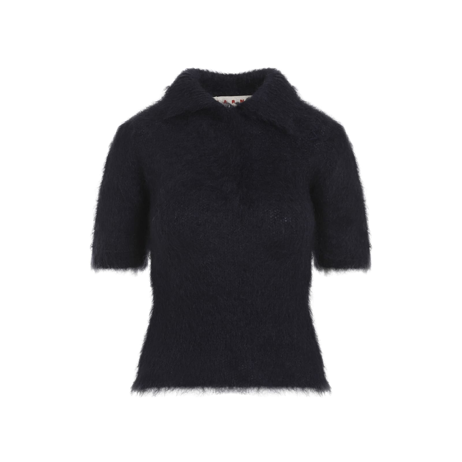 Marni Mohair Polo In Midnight
