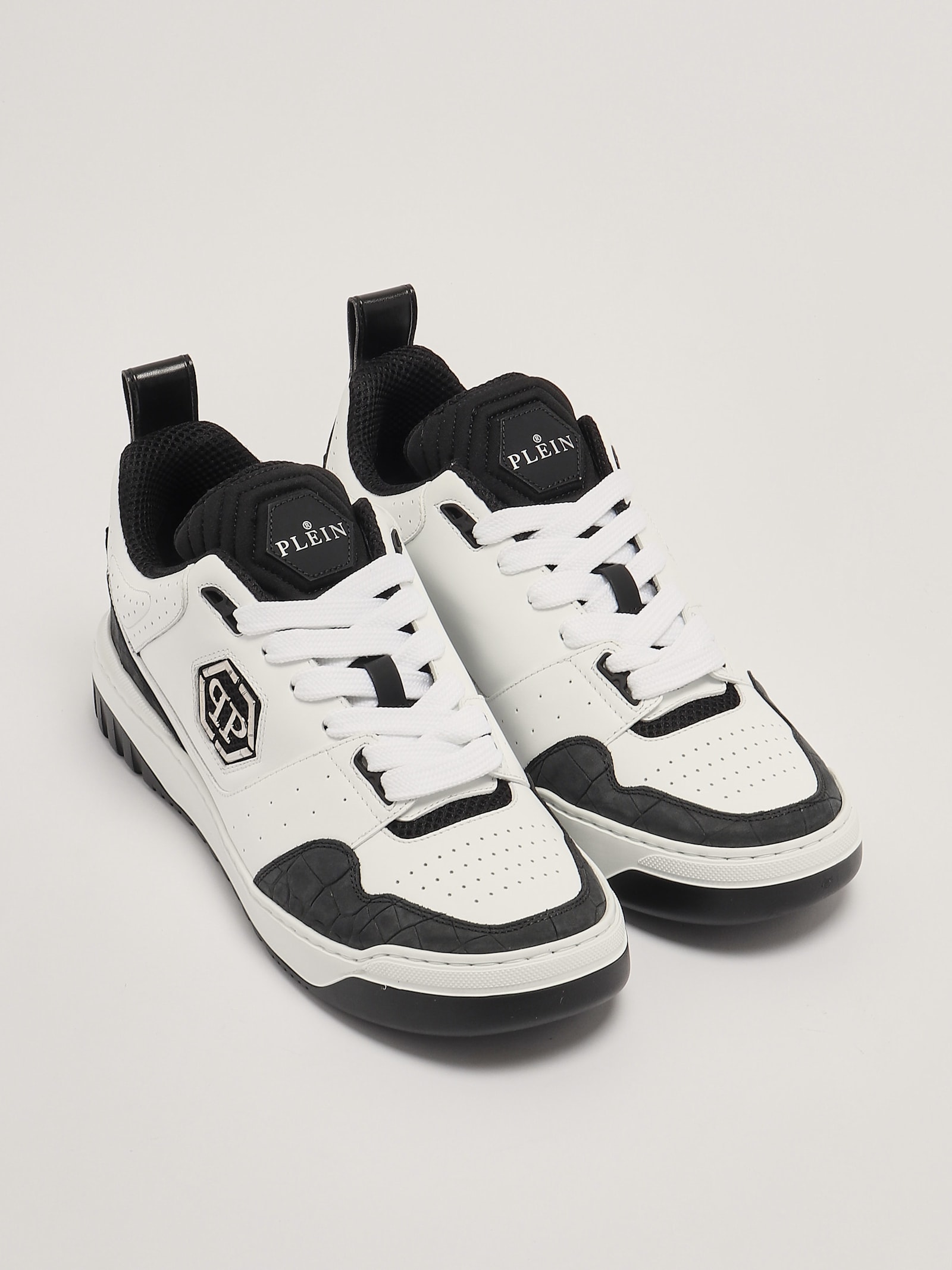 Shop Philipp Plein Sneaker Sneaker In Bianco-nero