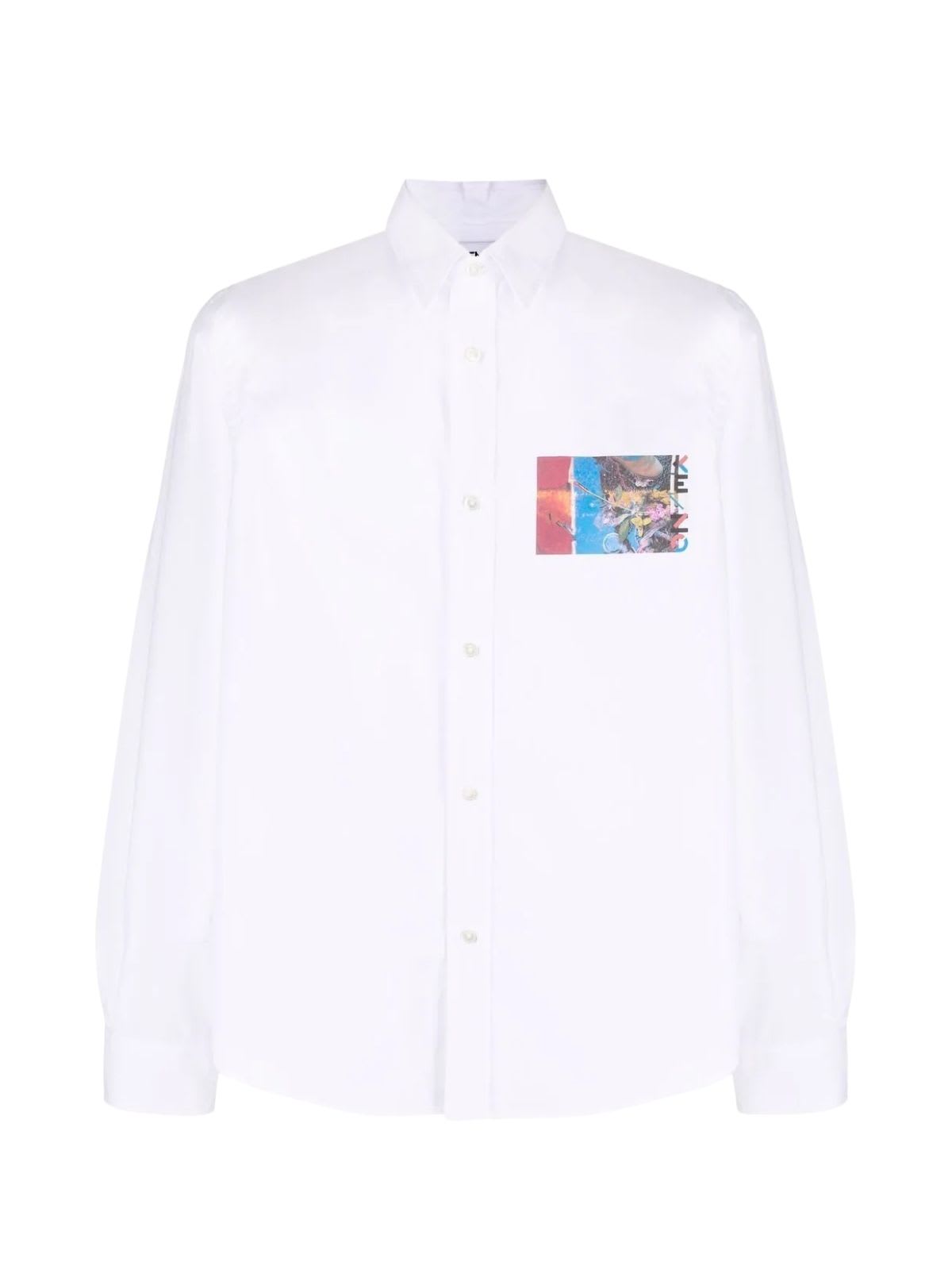 Kenzo Cotton Poplin Casual Shirt