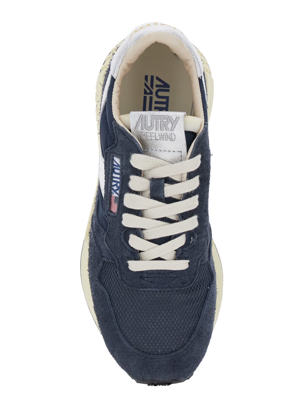 Autry Reelwind Blue Low Top Sneakers With Logo Patch On Tongue And Side And Logo Lettering On The Heel In In Blue