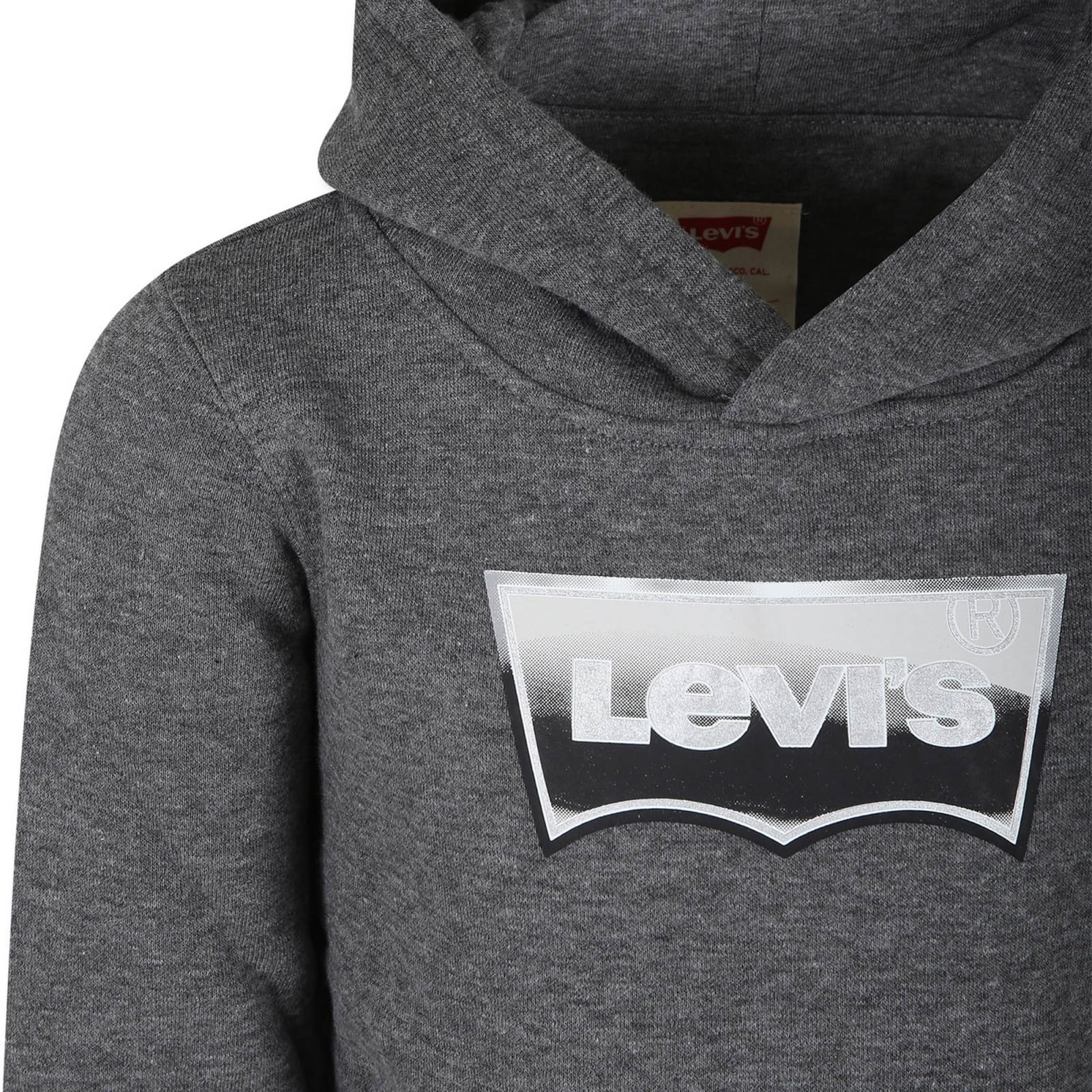 Levi's Grey Sweatshirt For Boy With Logo In Green