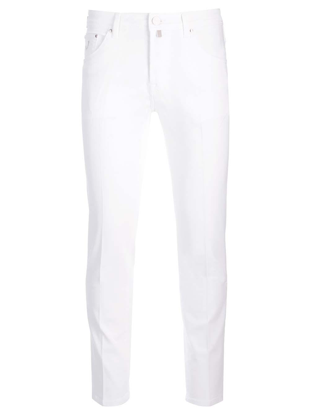 Shop Jacob Cohen Slim Fit Bull Denim Jeans In White