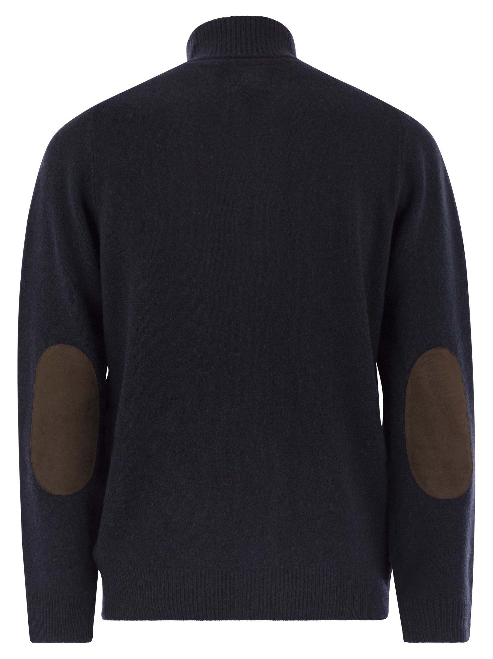 Barbour Zip-up Jumper Patch In Black