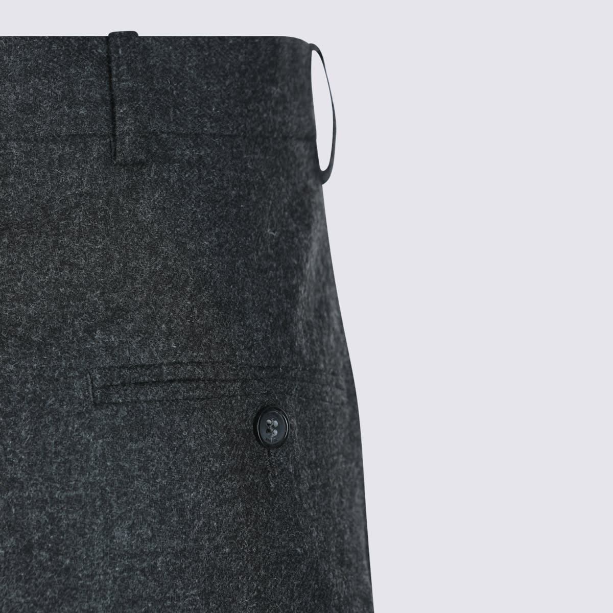 Totême Grey Viscose Pants In Blue