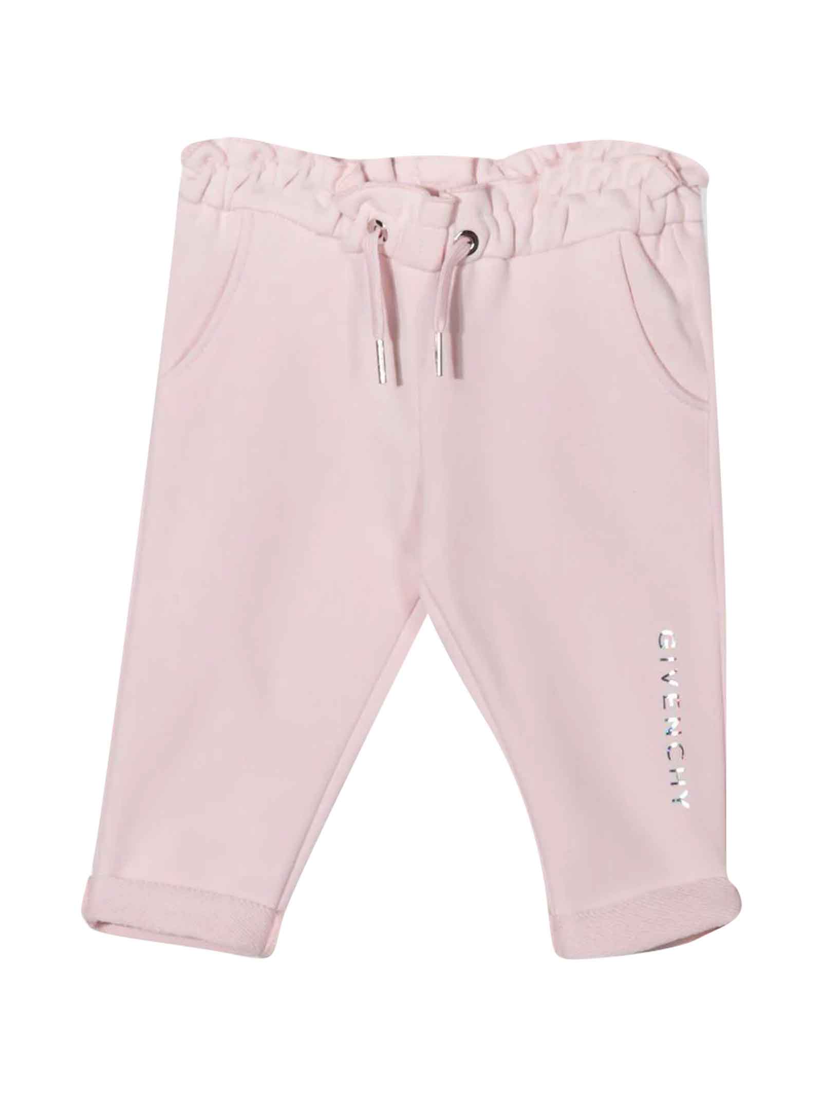Givenchy Pink Baby Girl Trousers