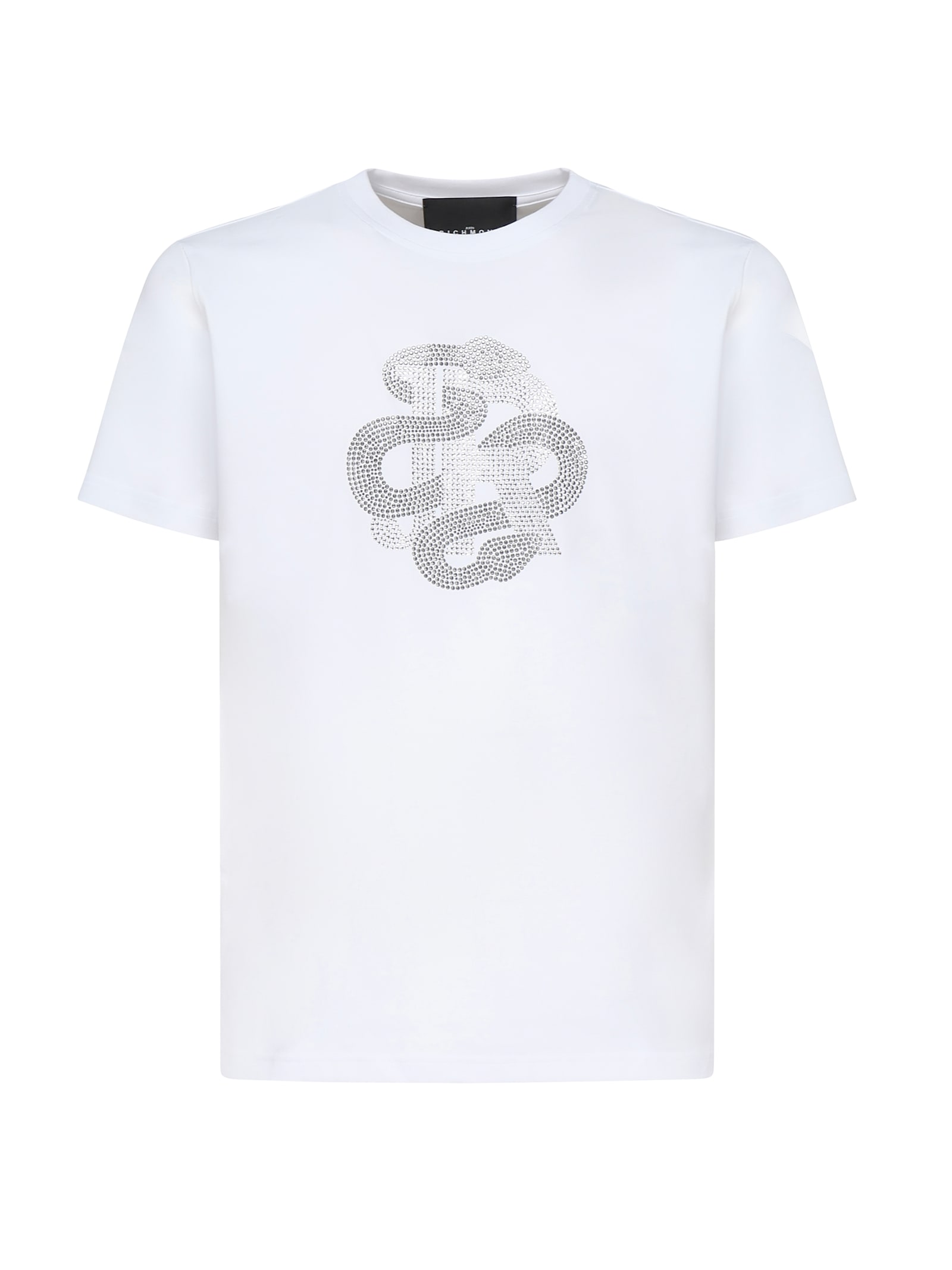 T-shirt With Rhinestone Logo