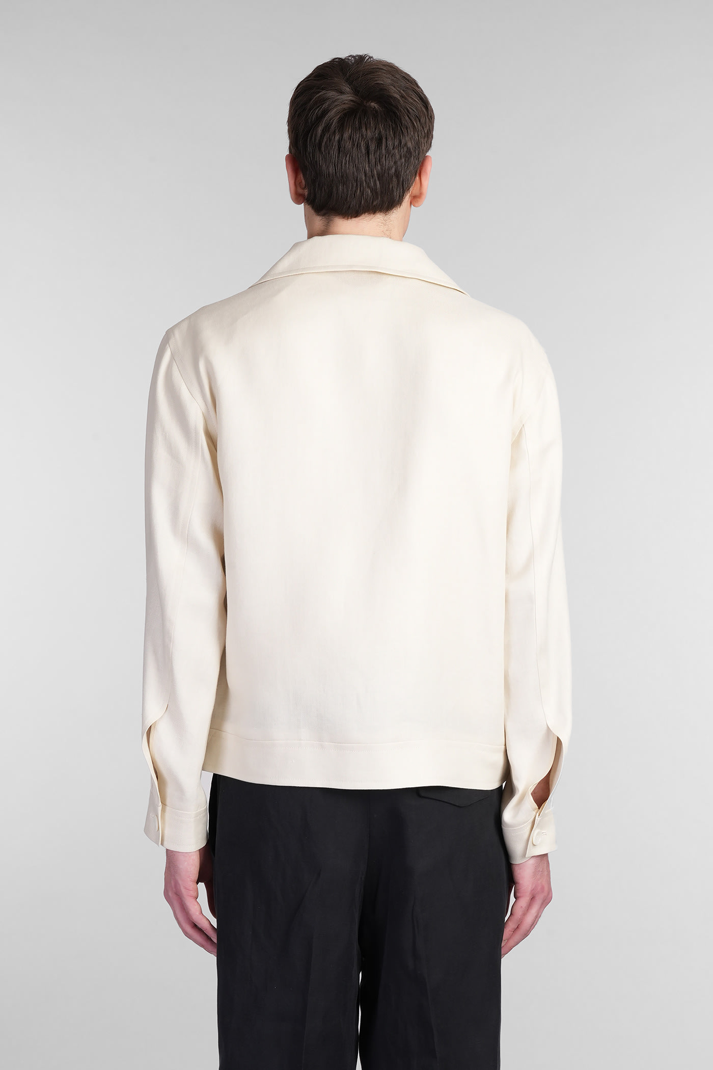 Tagliatore Amir Casual Jacket In Beige Linen In Beige