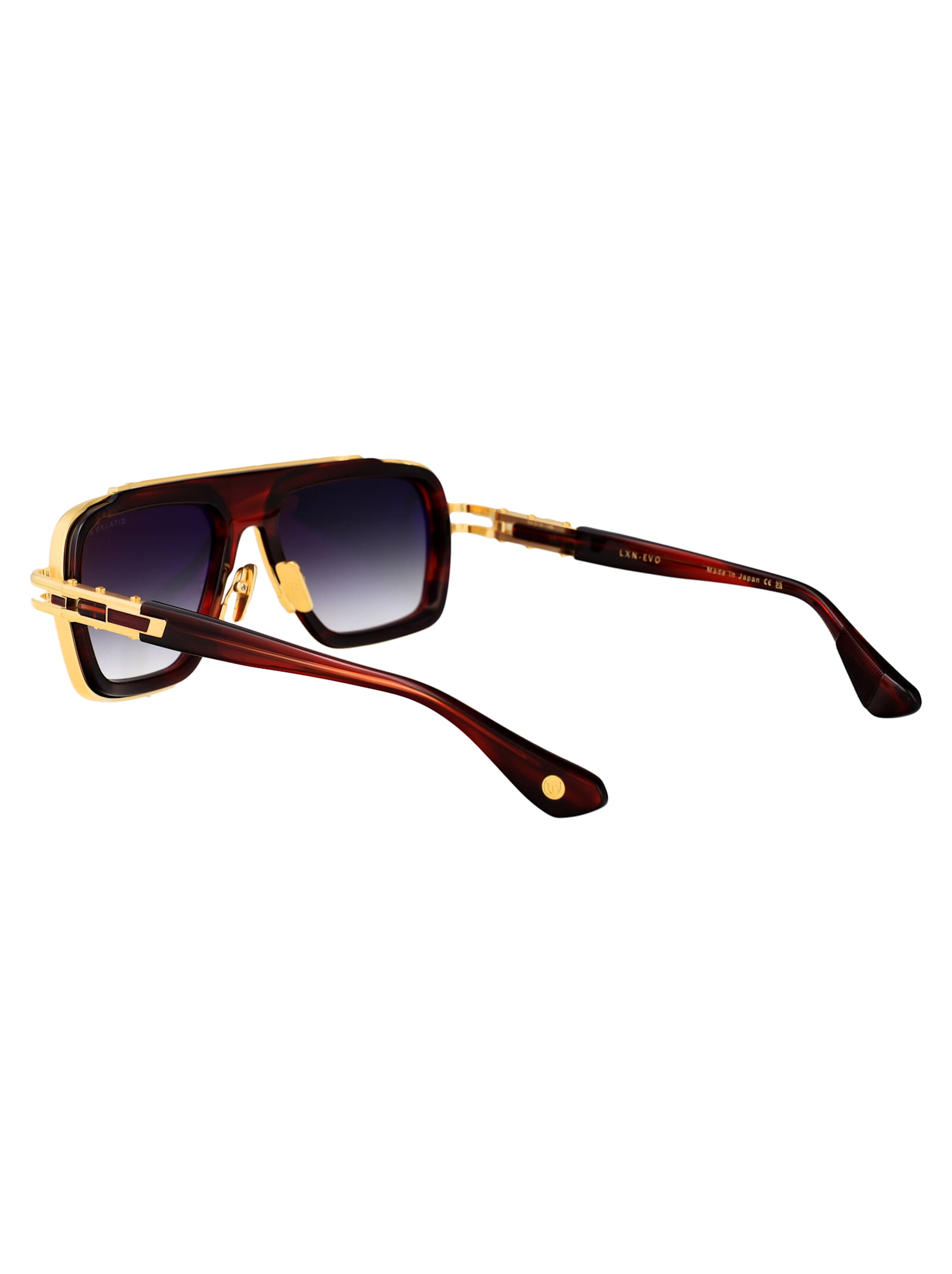 Dita Lxn-evo Sunglasses In Sienna Blaze - Yellow Gold W/ Dark Grey Gradient