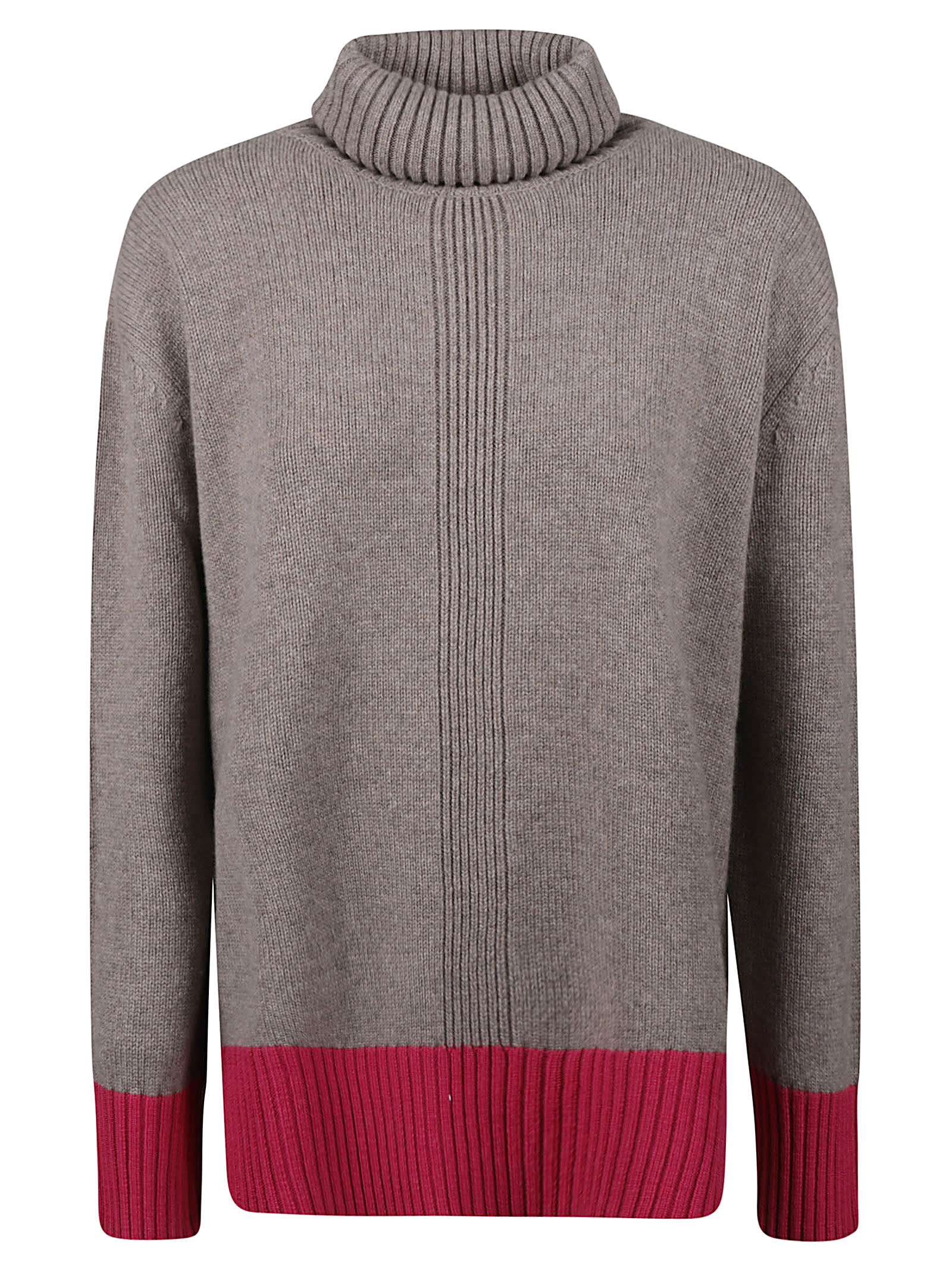 Roll-neck Knit Pullover