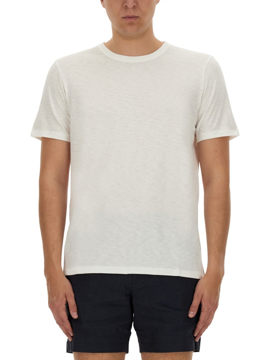 Shop Theory Cotton T-shirt In White
