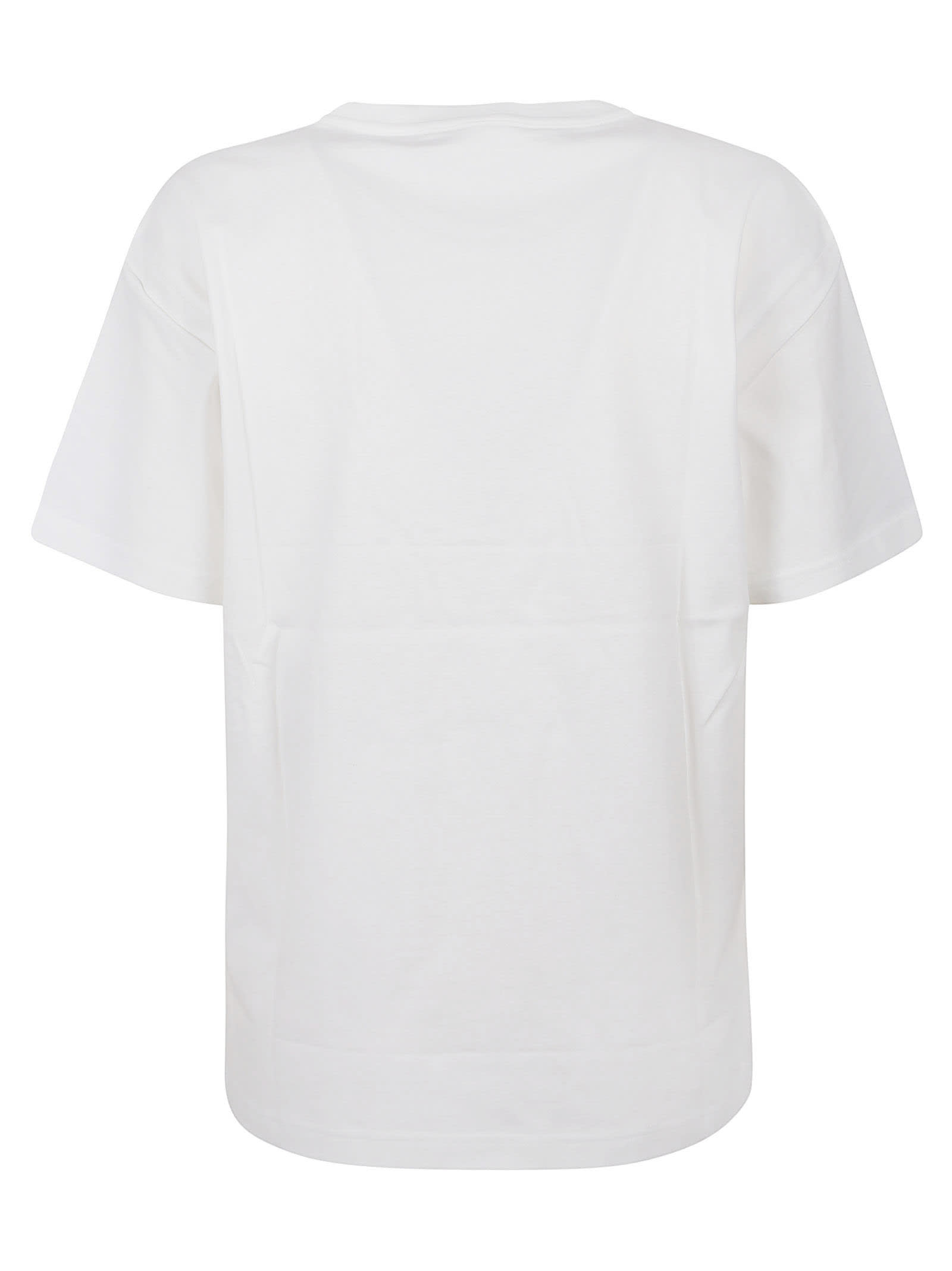 Shop Alexander Wang T Puff Logo Bound Neck Essential T-shirt In White