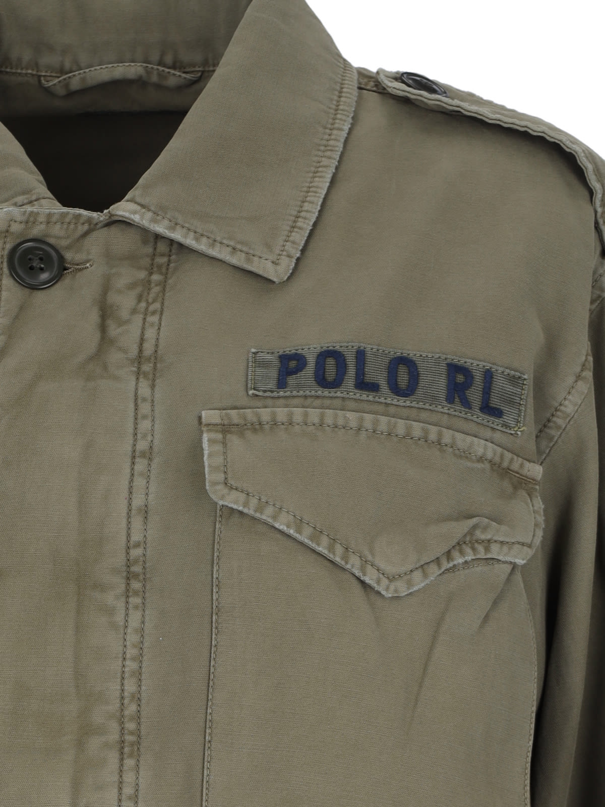 Shop Polo Ralph Lauren Military Technical Jacket In Green