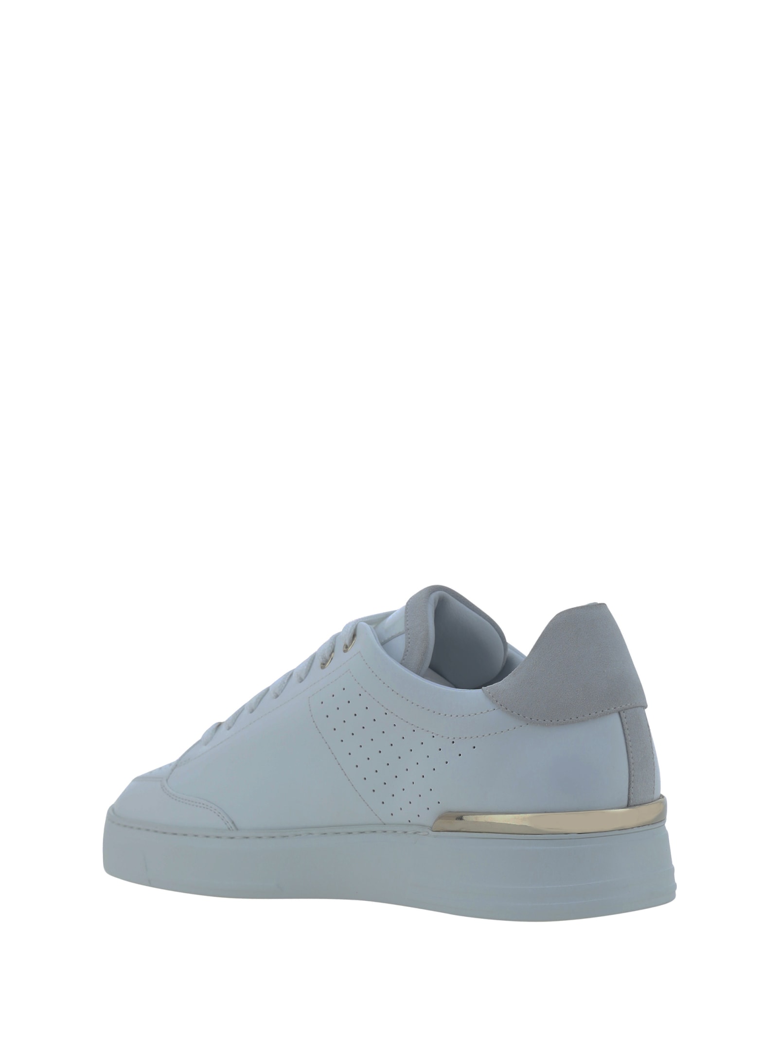 Shop Philipp Plein Lo Top Sneakers In White Black