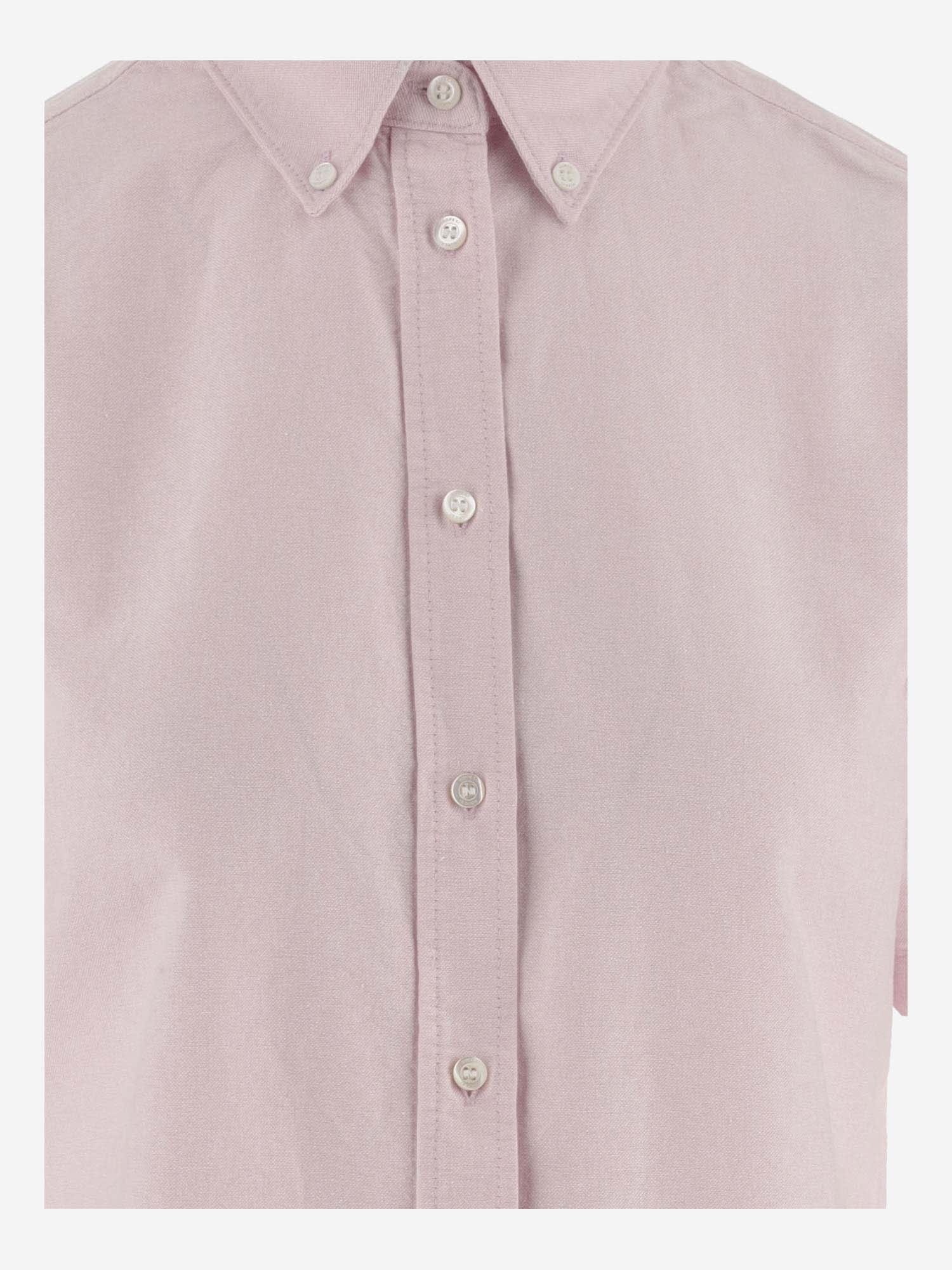 Shop Aspesi Cotton Short Sleeve Shirt In Pink