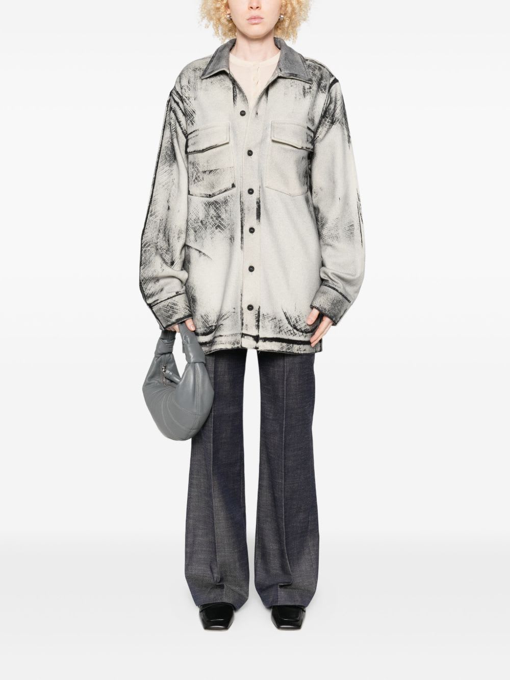 Avant Toi Women Wool And Cashmere Blend Shirt In Multi