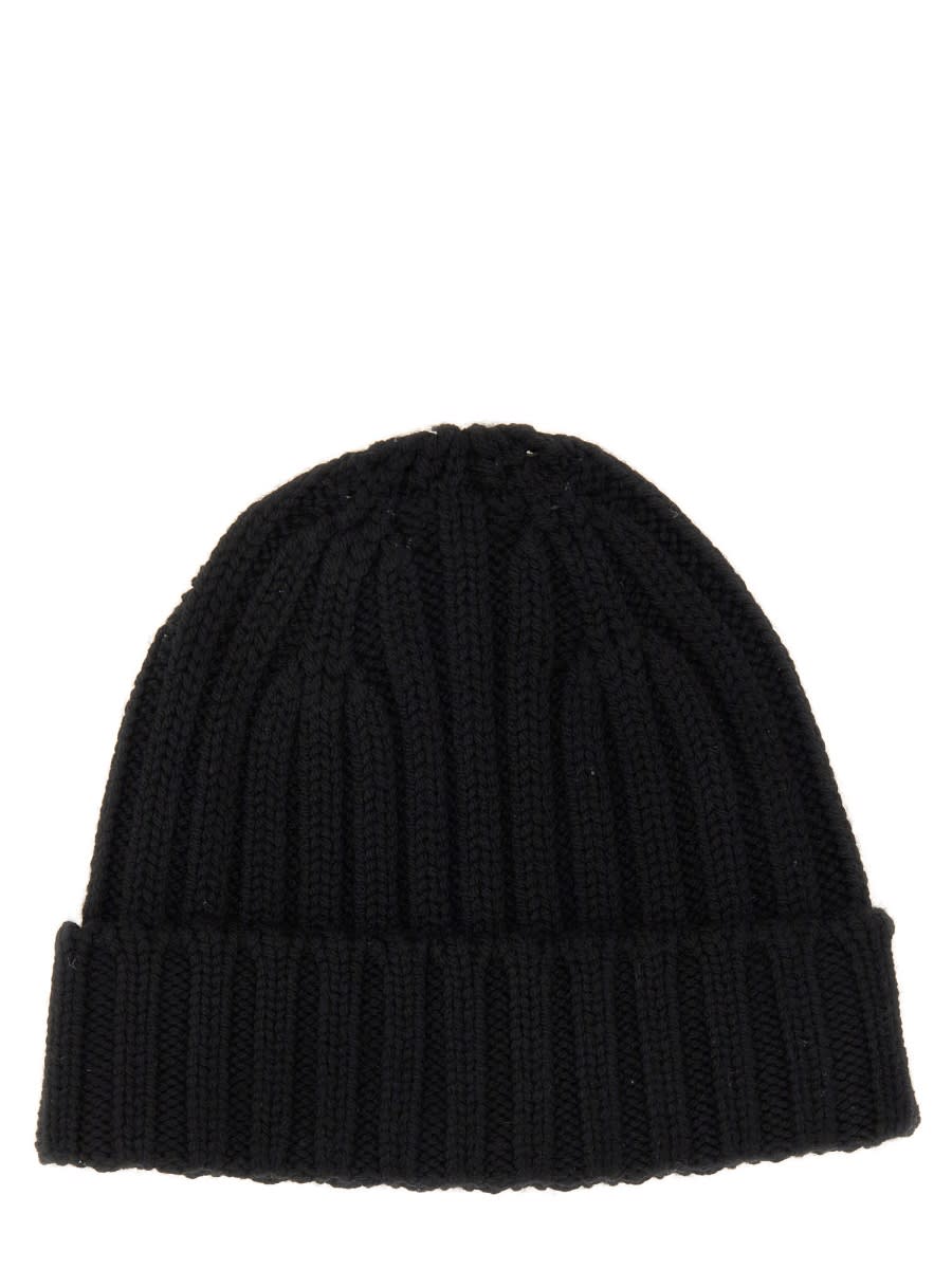 Shop Aspesi Beanie Hat In Black