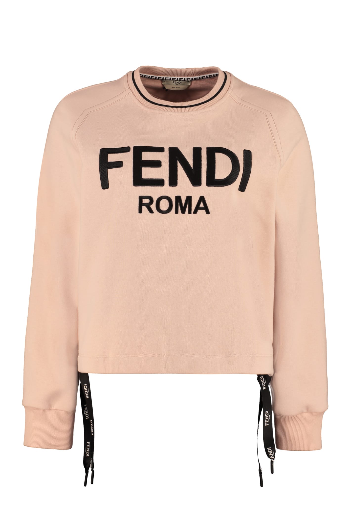 Fendi Logo Detail Cotton Sweatshirt