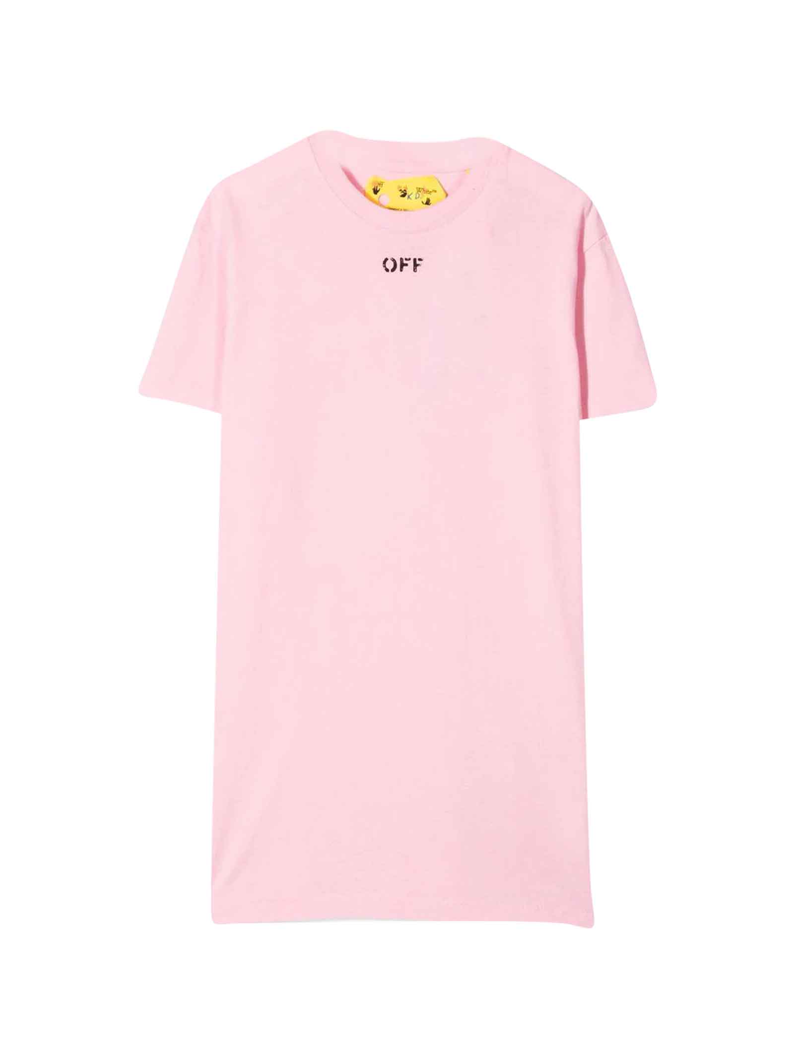 Off-White Pink T-shirt With Print