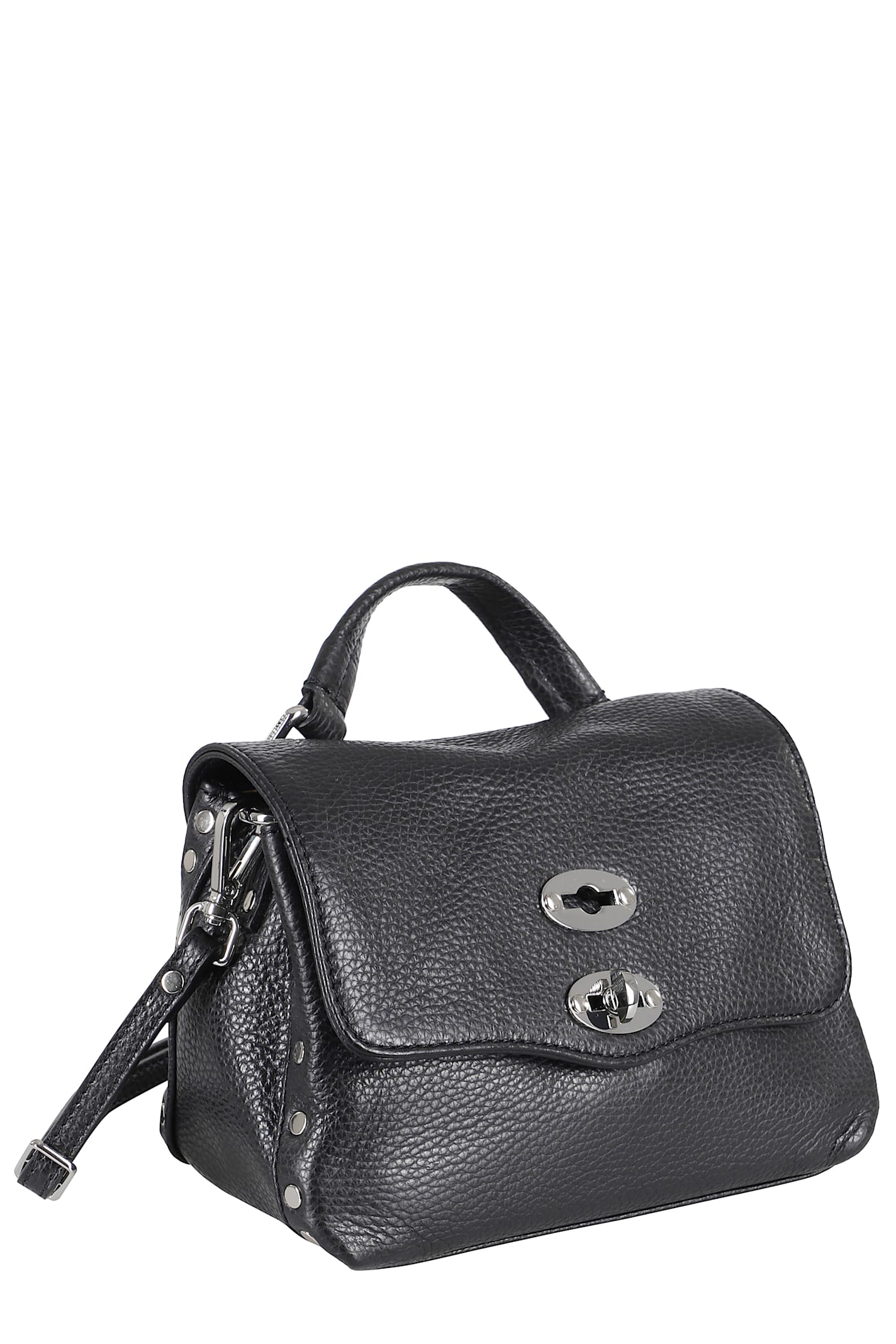 Zanellato Small Leather Handbag With Adjustable Shoulder Strap