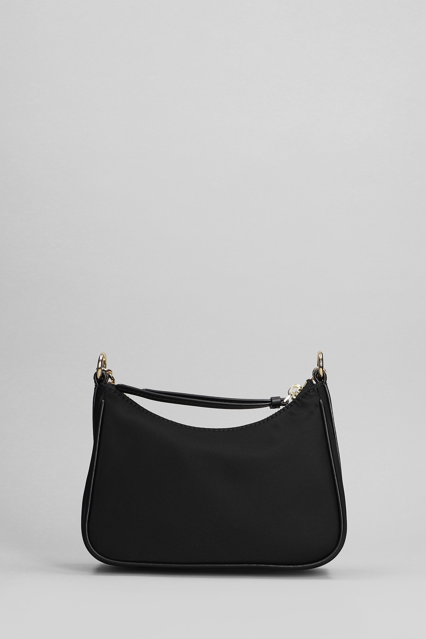 Shop Michael Kors Jet Set Charm Shoulder Bag In Black Fabric
