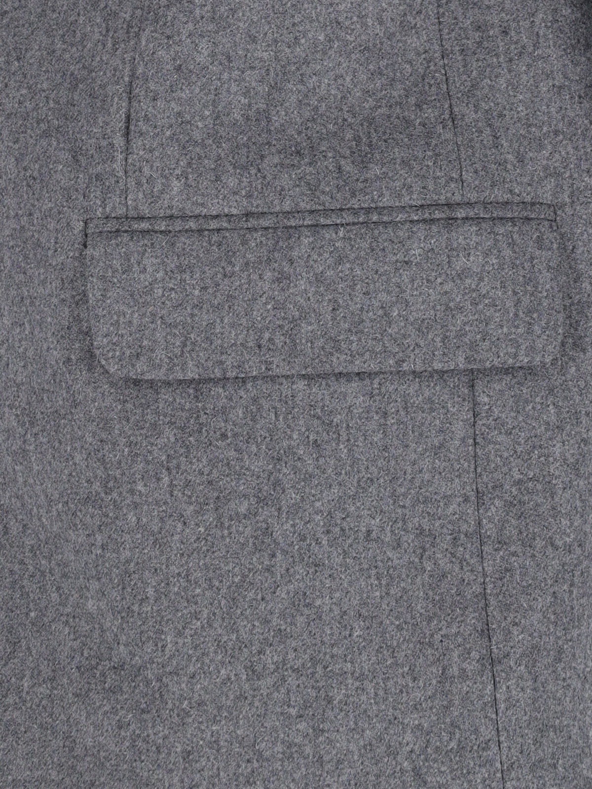 Ami Alexandre Mattiussi Ami Single-breasted Grey Virgin Wool Blazer With Classic Lapel In Gray
