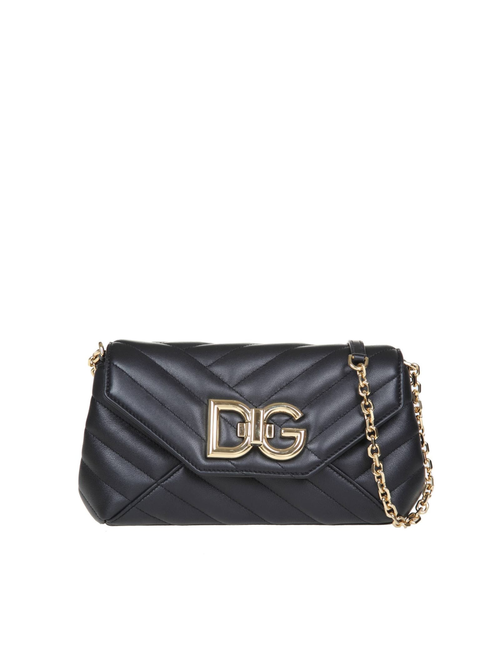 Dolce & Gabbana Shoulder Bag In Quilted Leather