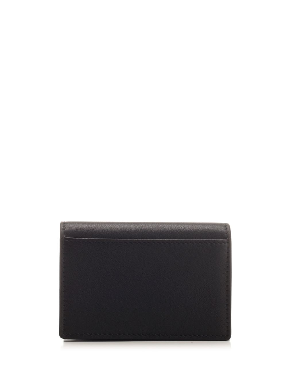 Shop Valentino Vlogo Signature Card Holder In Black