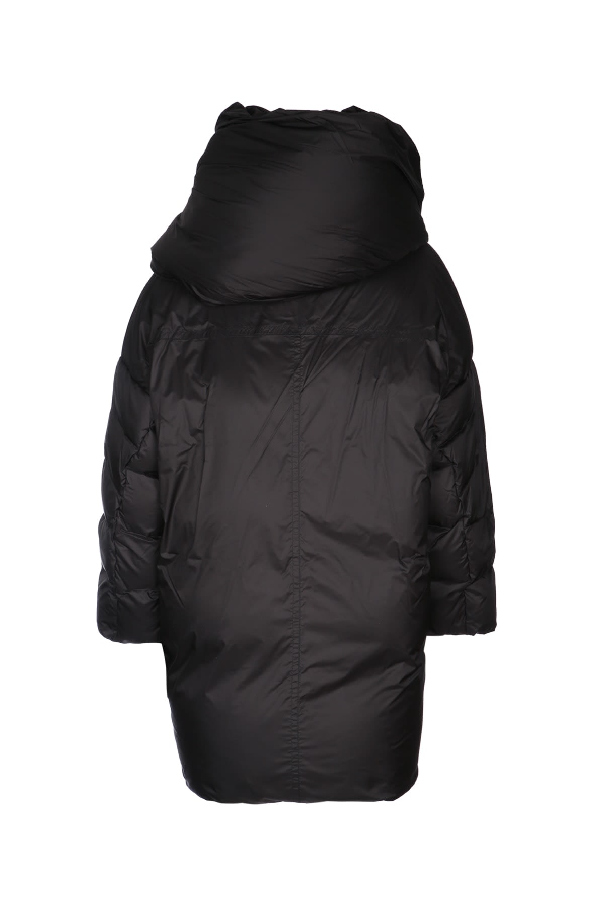 Add Hooded Oversized Coat In Black