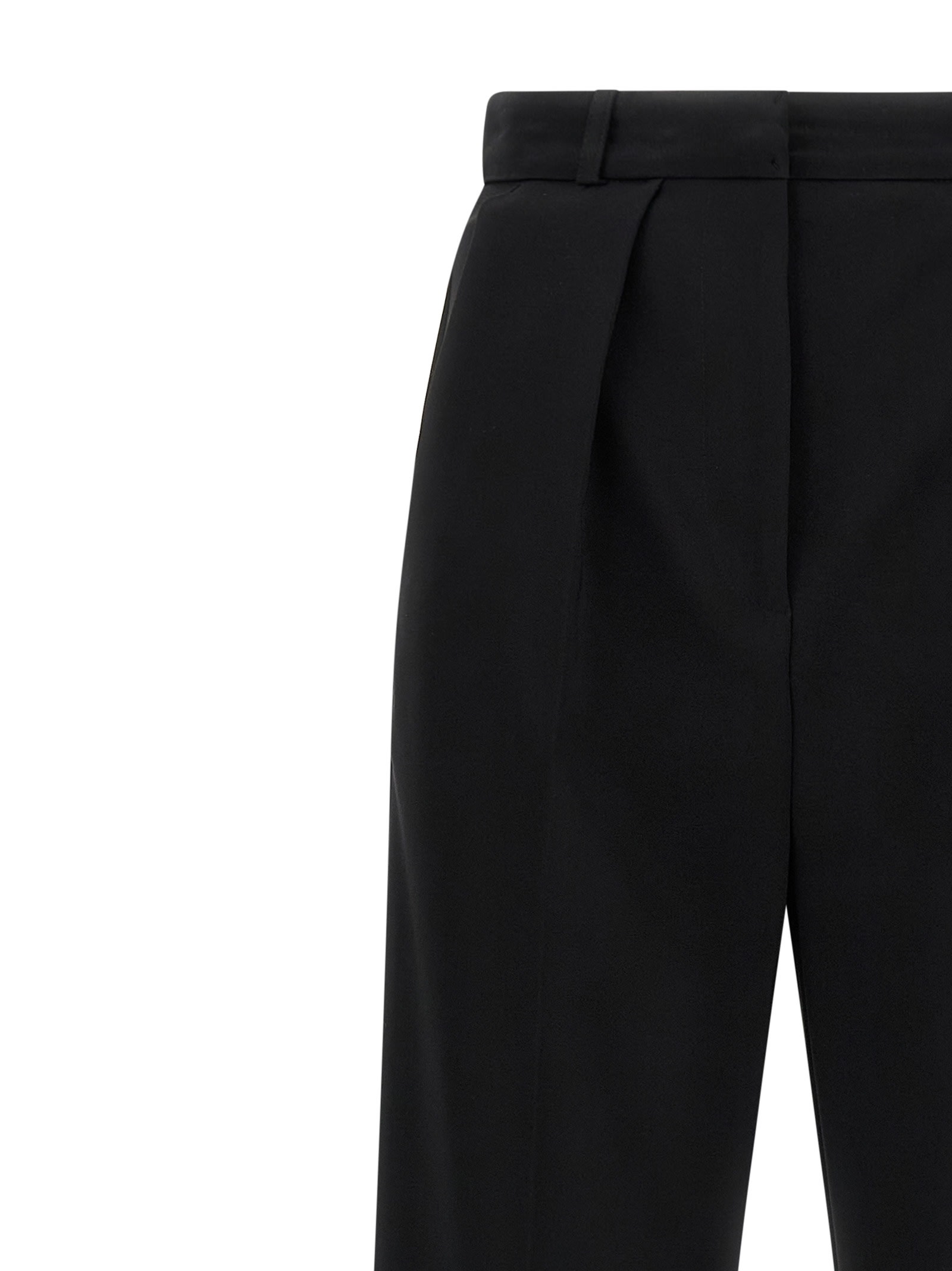 Elisabetta Franchi Tuxedo-effect Trousers Pants Black In Black