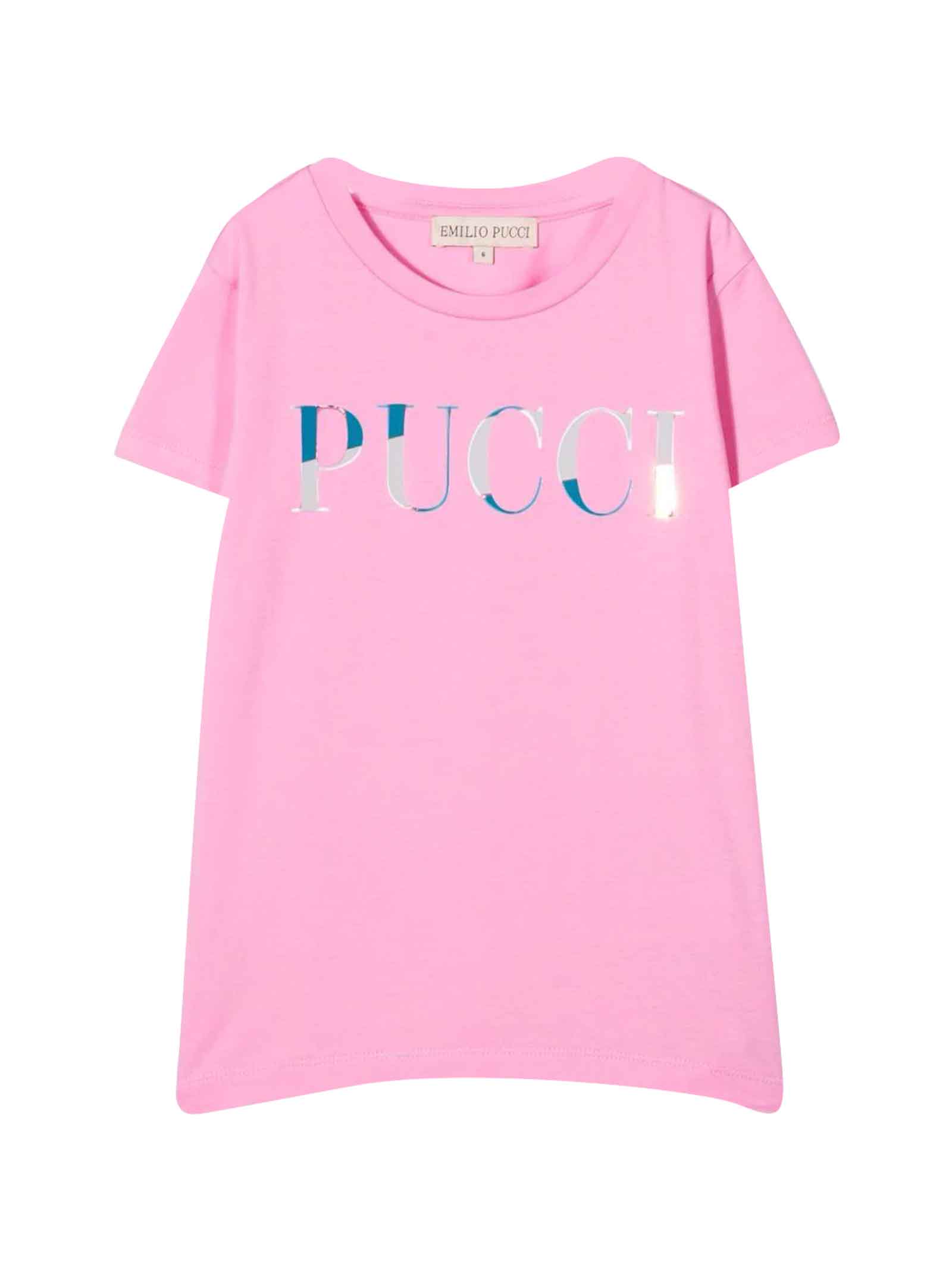 Emilio Pucci Pink T-shirt With Logo