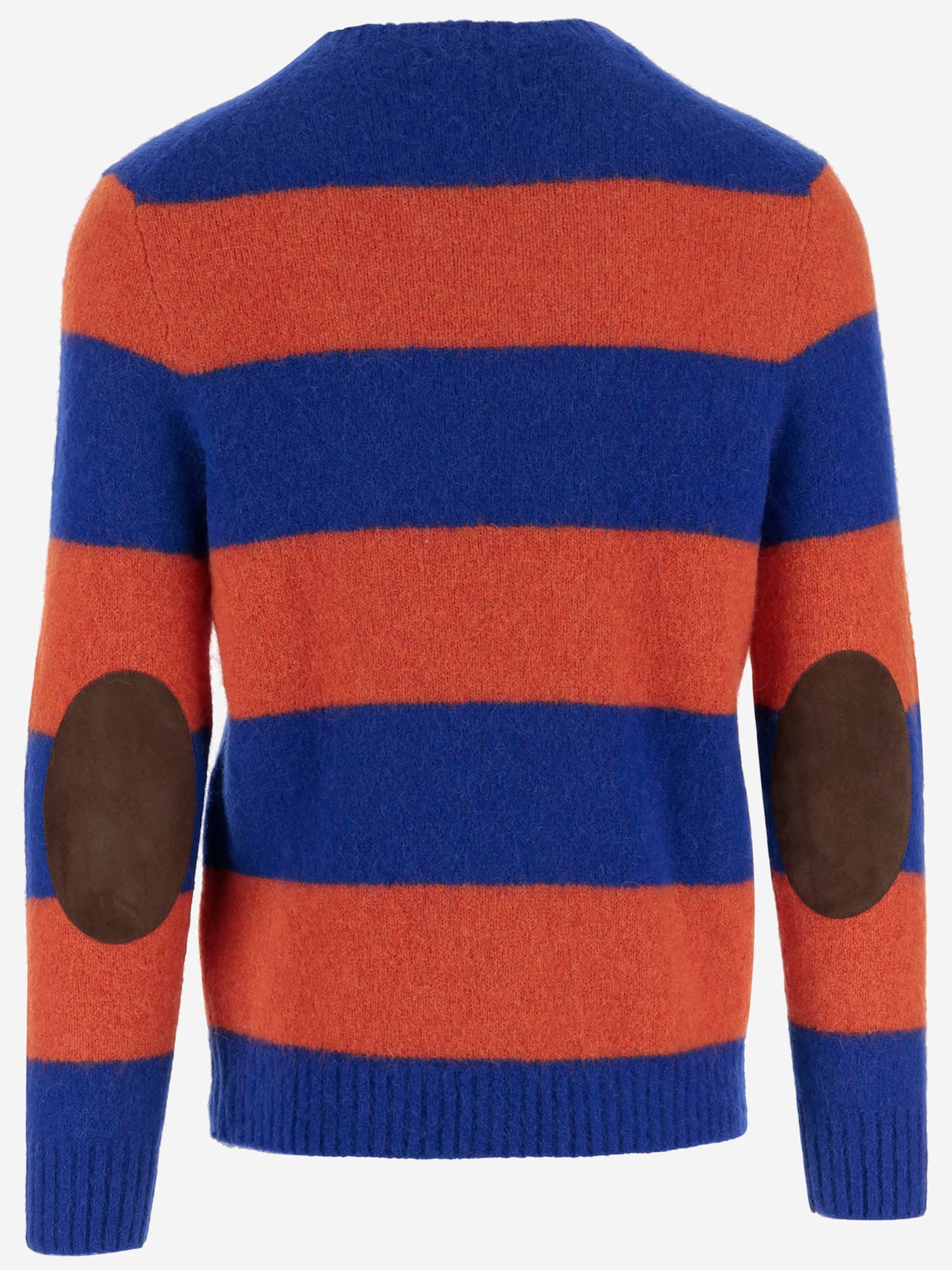 Shop Polo Ralph Lauren Wool Blend Pullover With Striped Pattern In Red