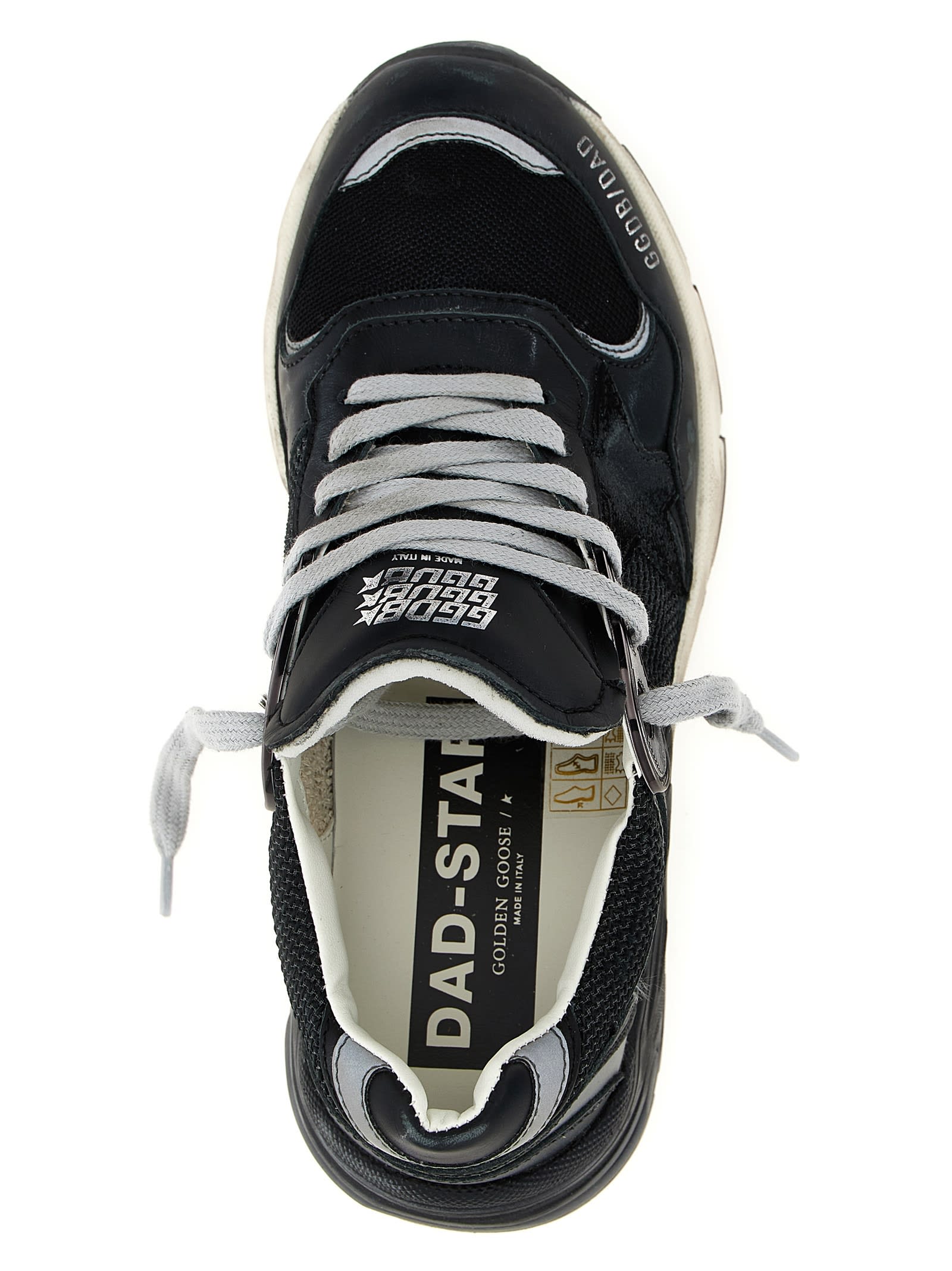 Golden Goose Deluxe Brand Dad Star Lace-up Sneakers In Black