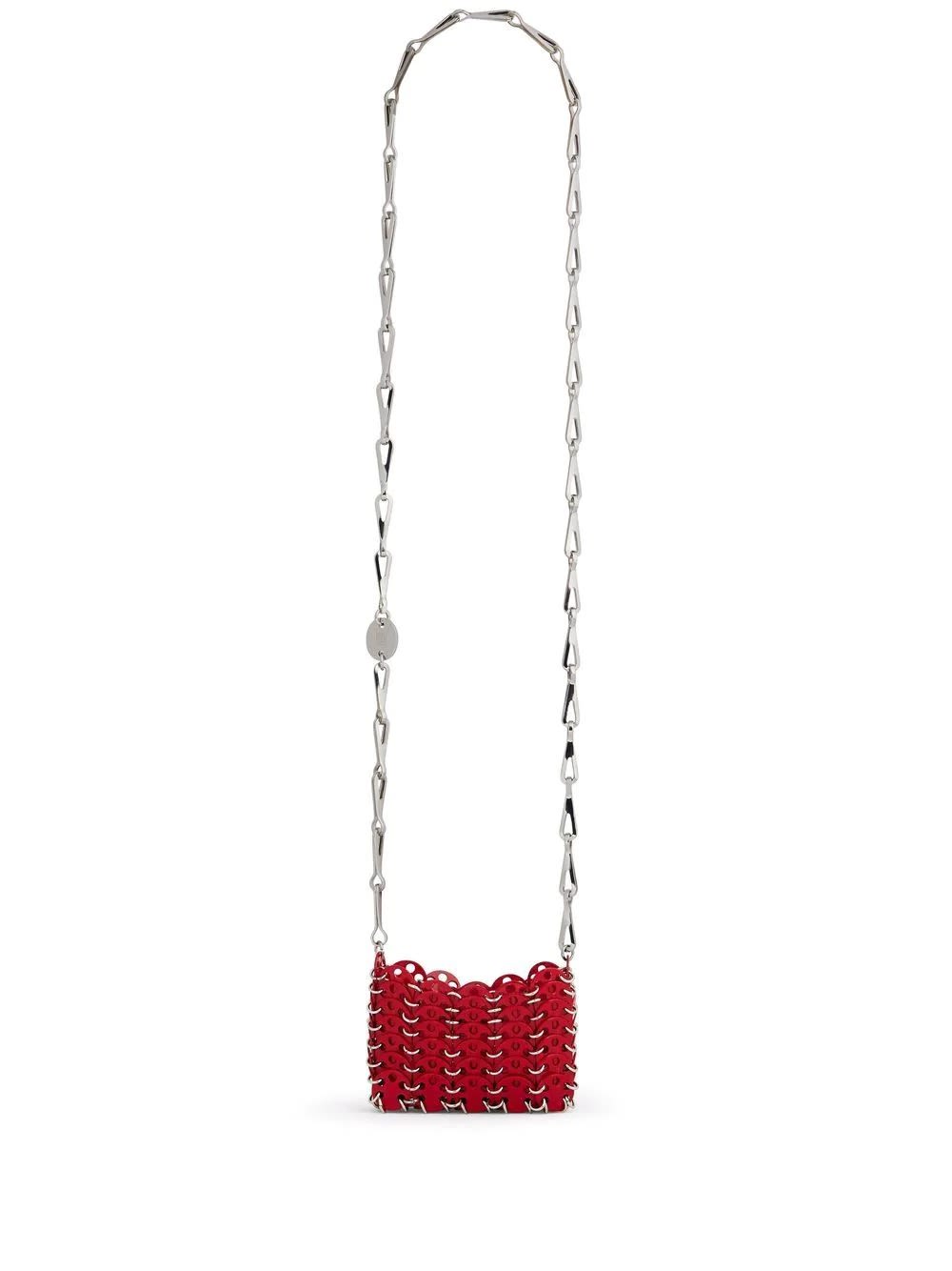 Rabanne Micro 1969 Shoulder Bag In Rosso