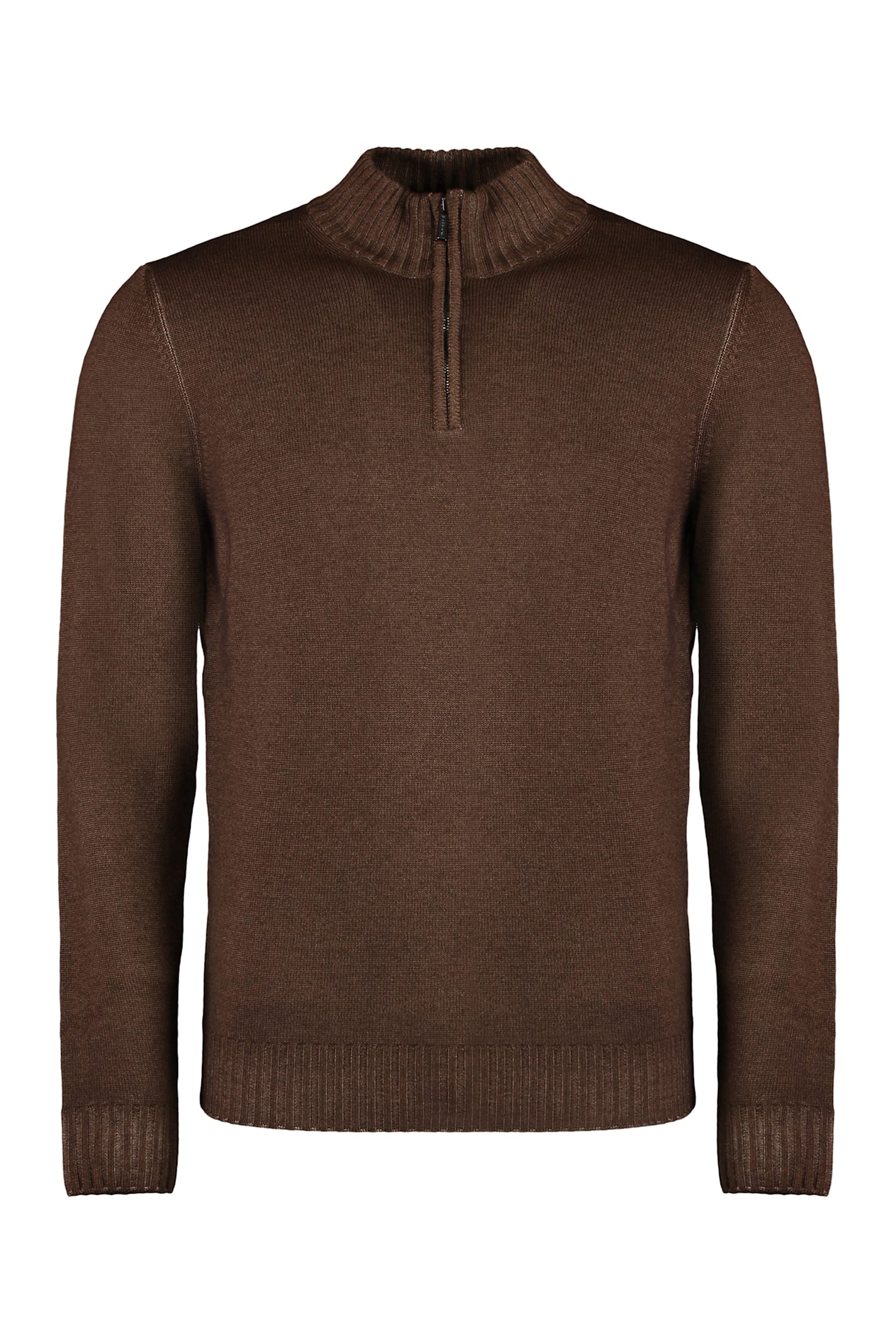 Moorer Terni Virgin Wool Sweater In Brown