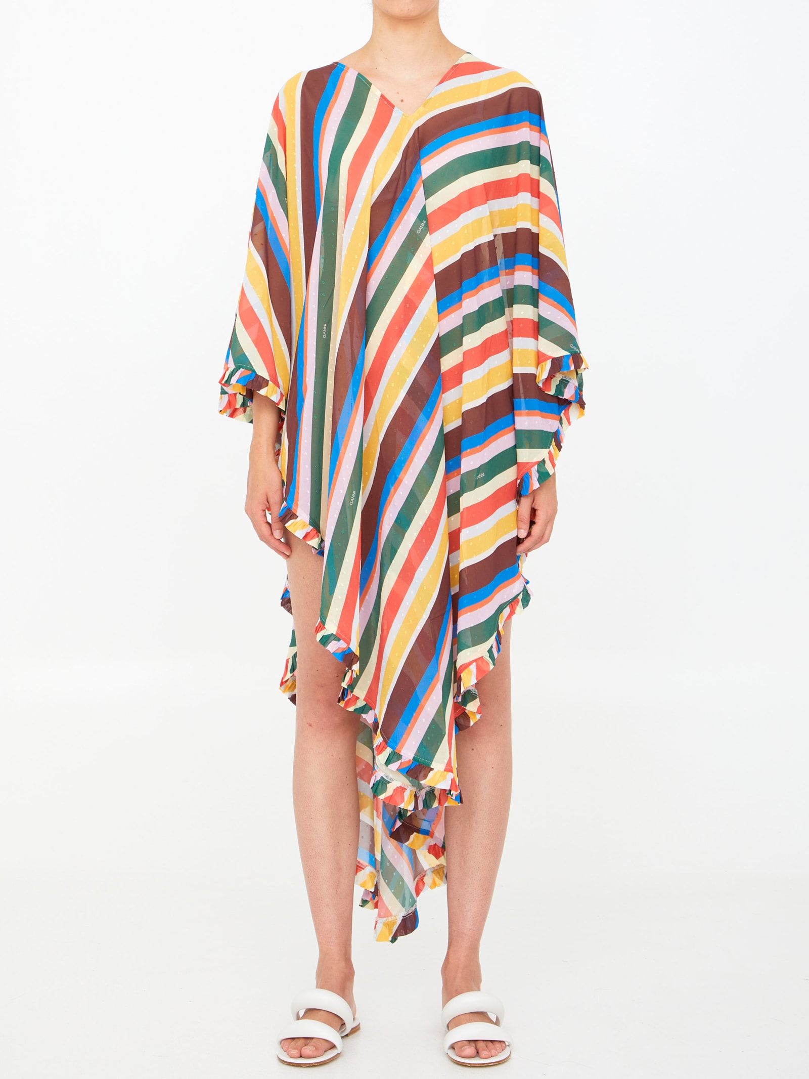 Ganni Multicolor Beach Dress