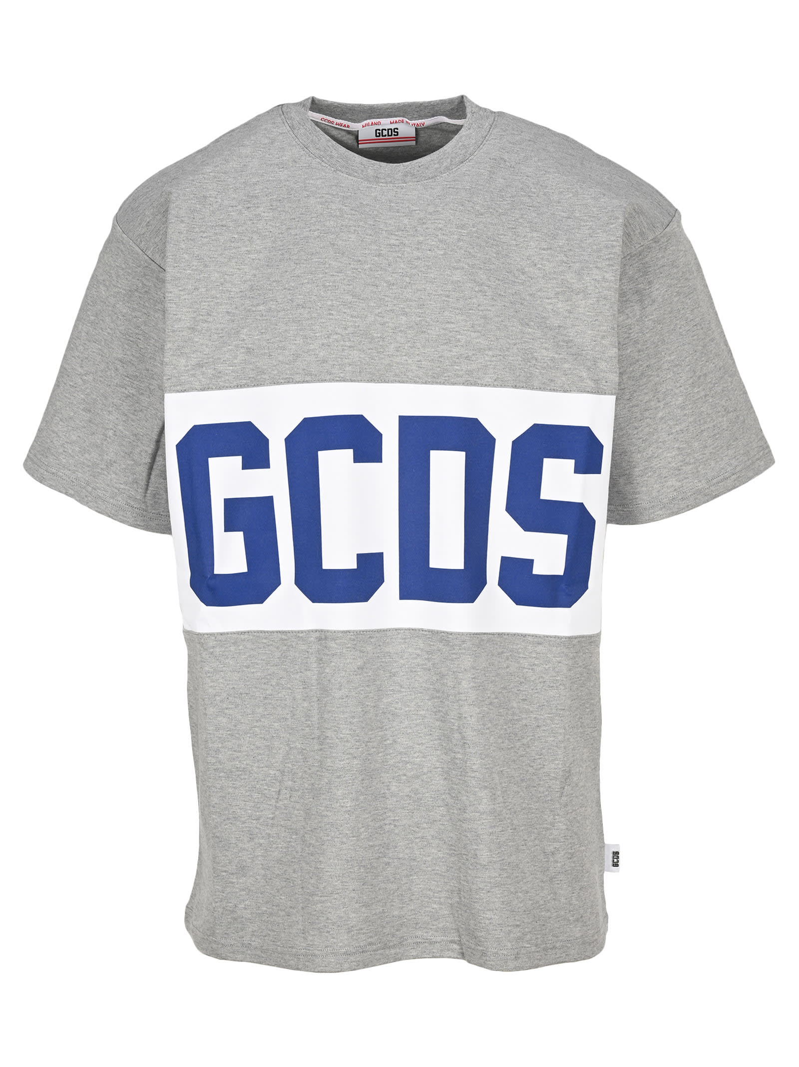 GCDS GCDS CREW NECK LOGO STRIPE T-SHIRT,11254451