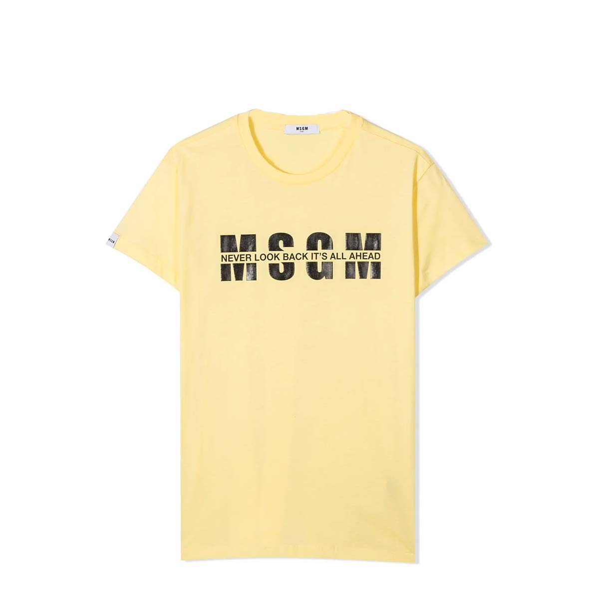 Msgm Kids' T-shirt With Print In Arancione