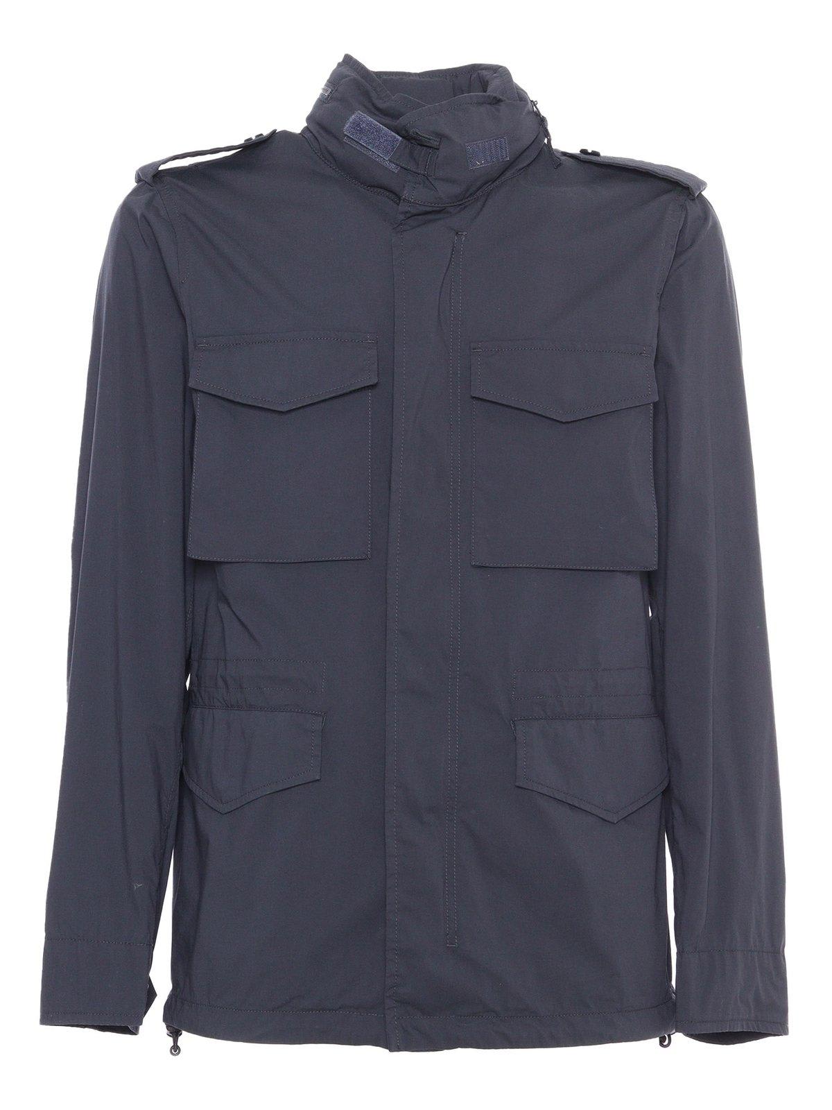 ASPESI MINI FIELD HIGH-NECK ZIP-UP JACKET 
