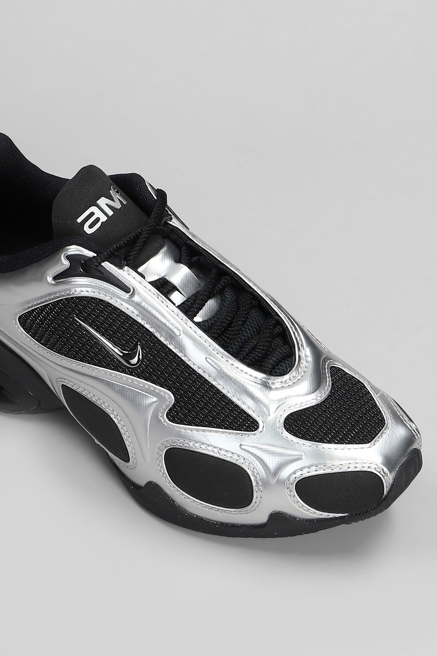 Nike Air Max Muse Sneakers In Silver Leather And Fabric In Multi