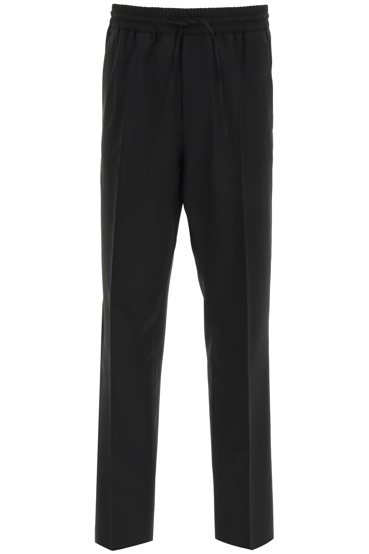 Versace Informal Wool Trousers With Embroidery