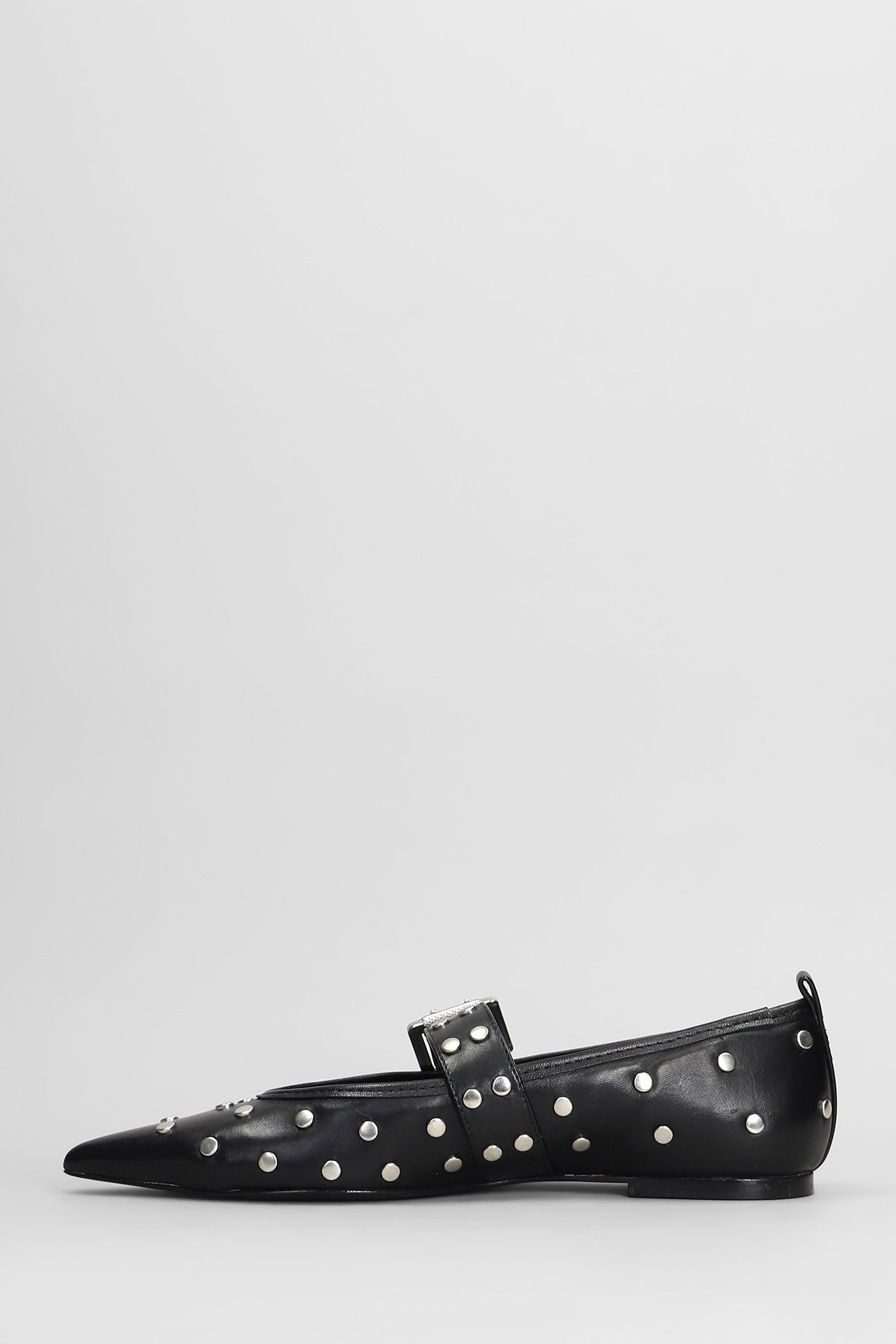 Shop Schutz Ballet Flats In Black Leather