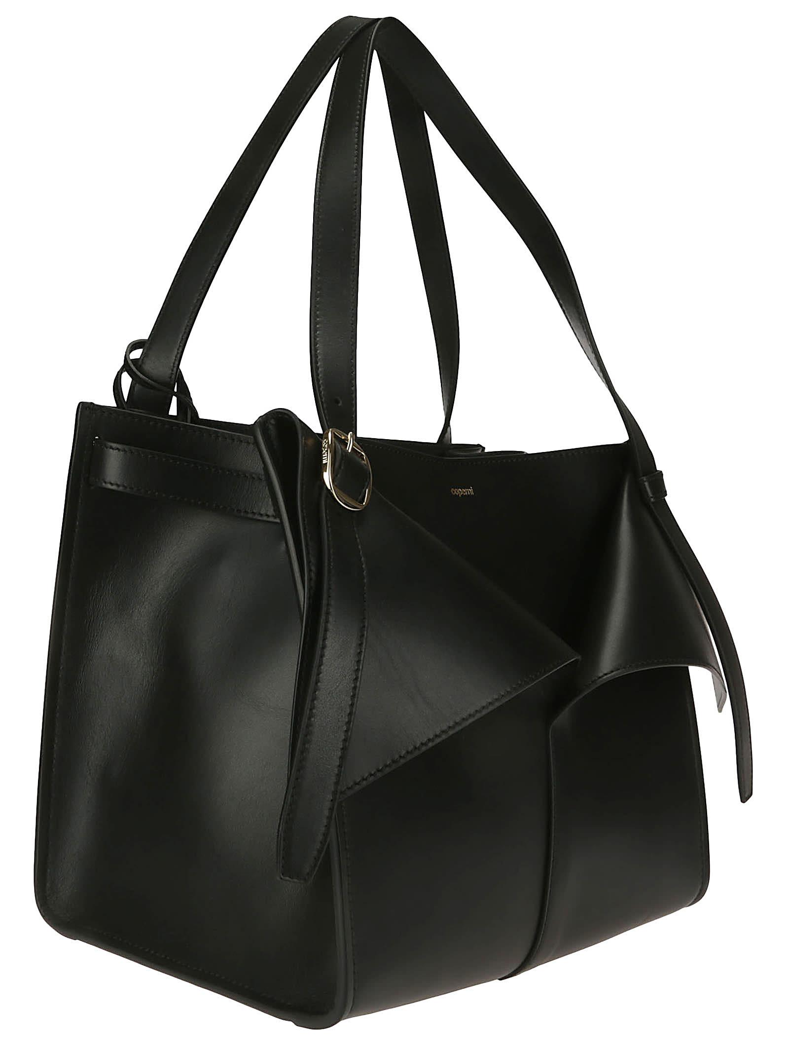 Shop Coperni Medium Belt Cabas Bag In Black