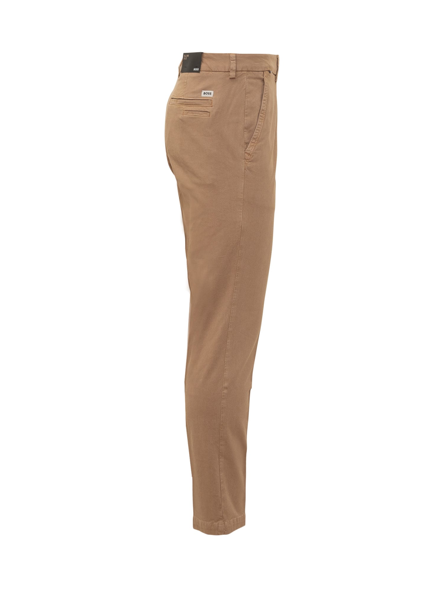 Shop Hugo Boss Trousers In Medium Beige