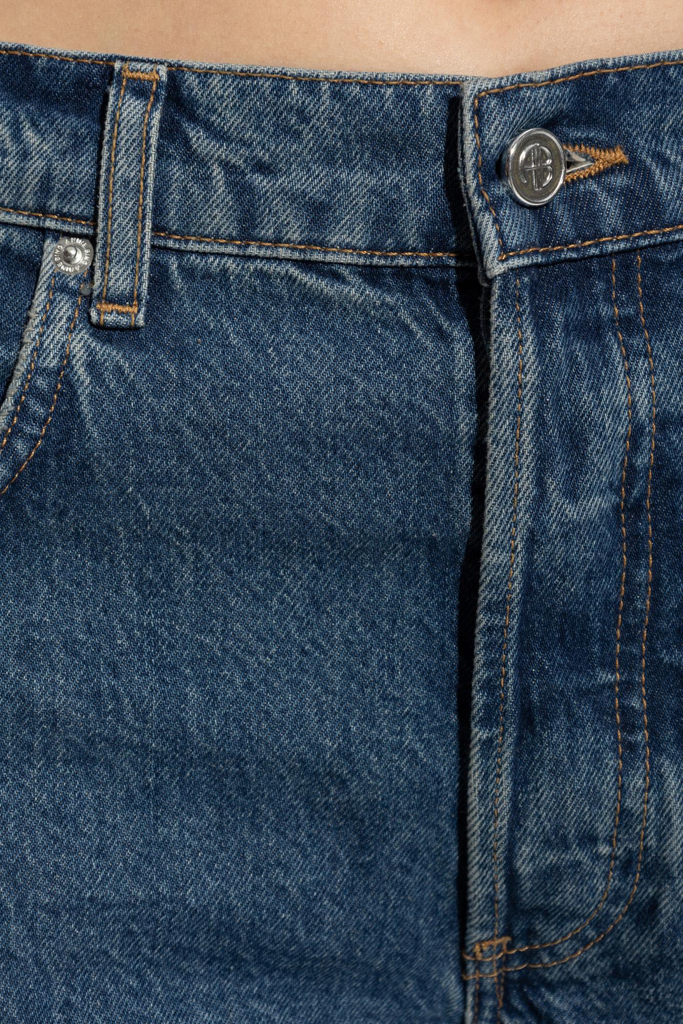 Shop Anine Bing Jeans Manon In Blu