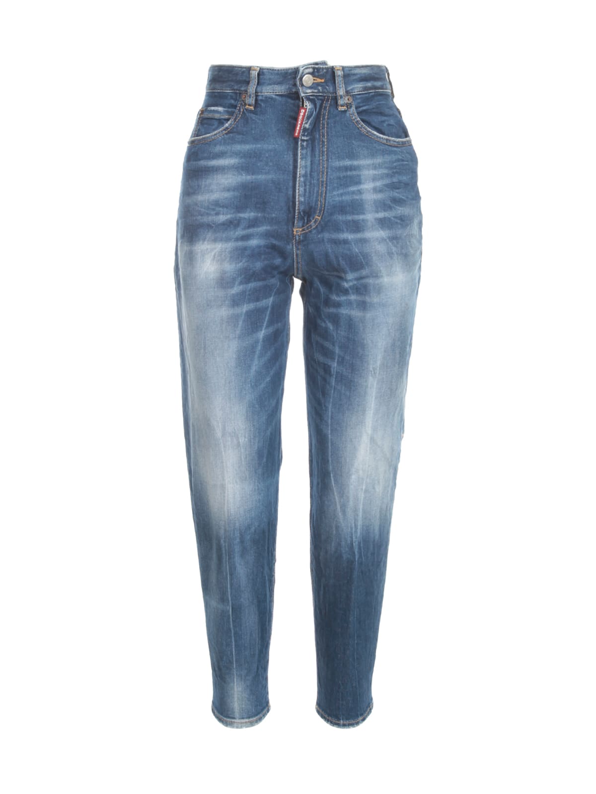 Dsquared2 Sasoon Washed High Waisted Jeans